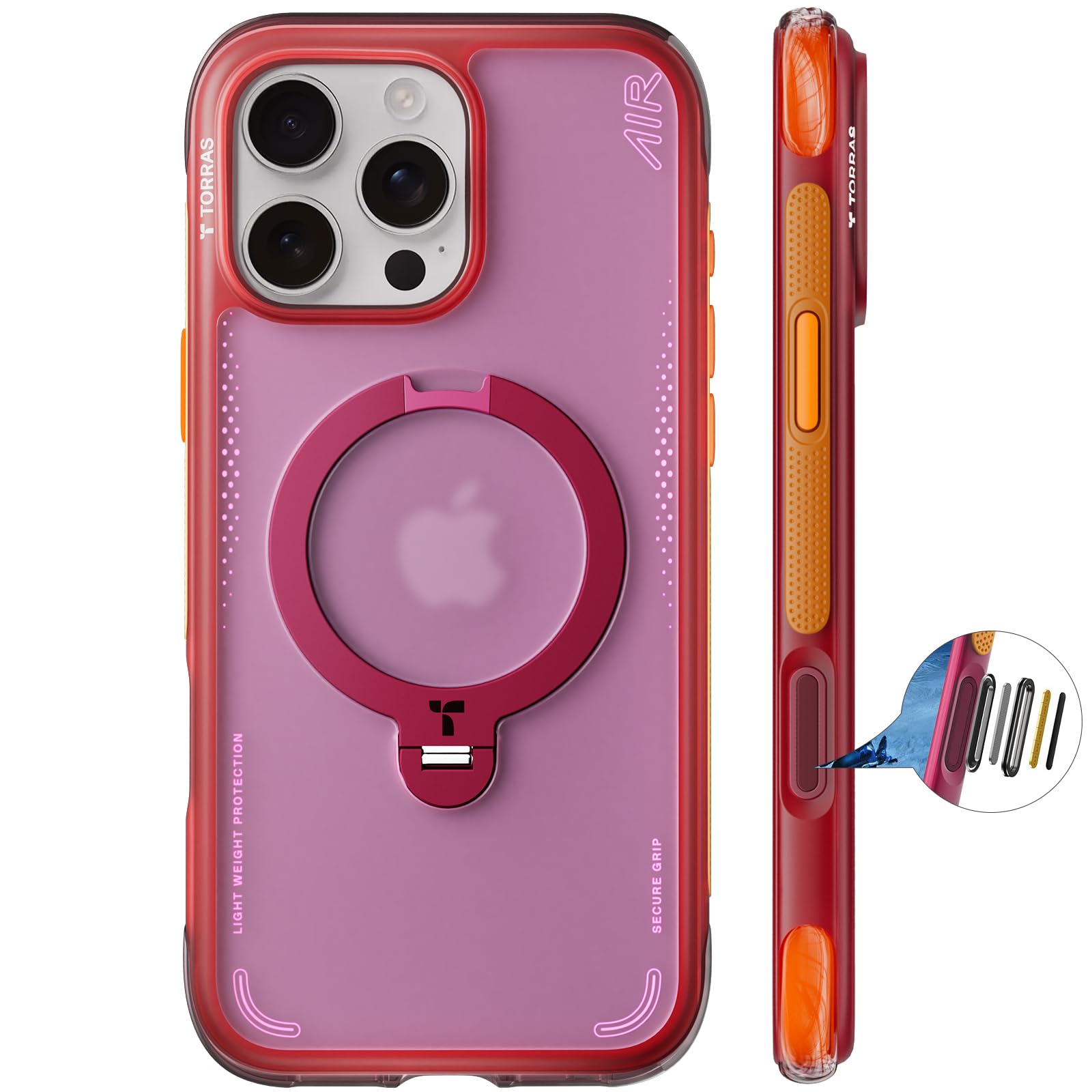 TORRAS iPhone16ProMax ケース ワイヤレス充電対応 Amazon.co.jp: TORRAS iPhone 16 Pro Max 用 ケース【米軍規格・360