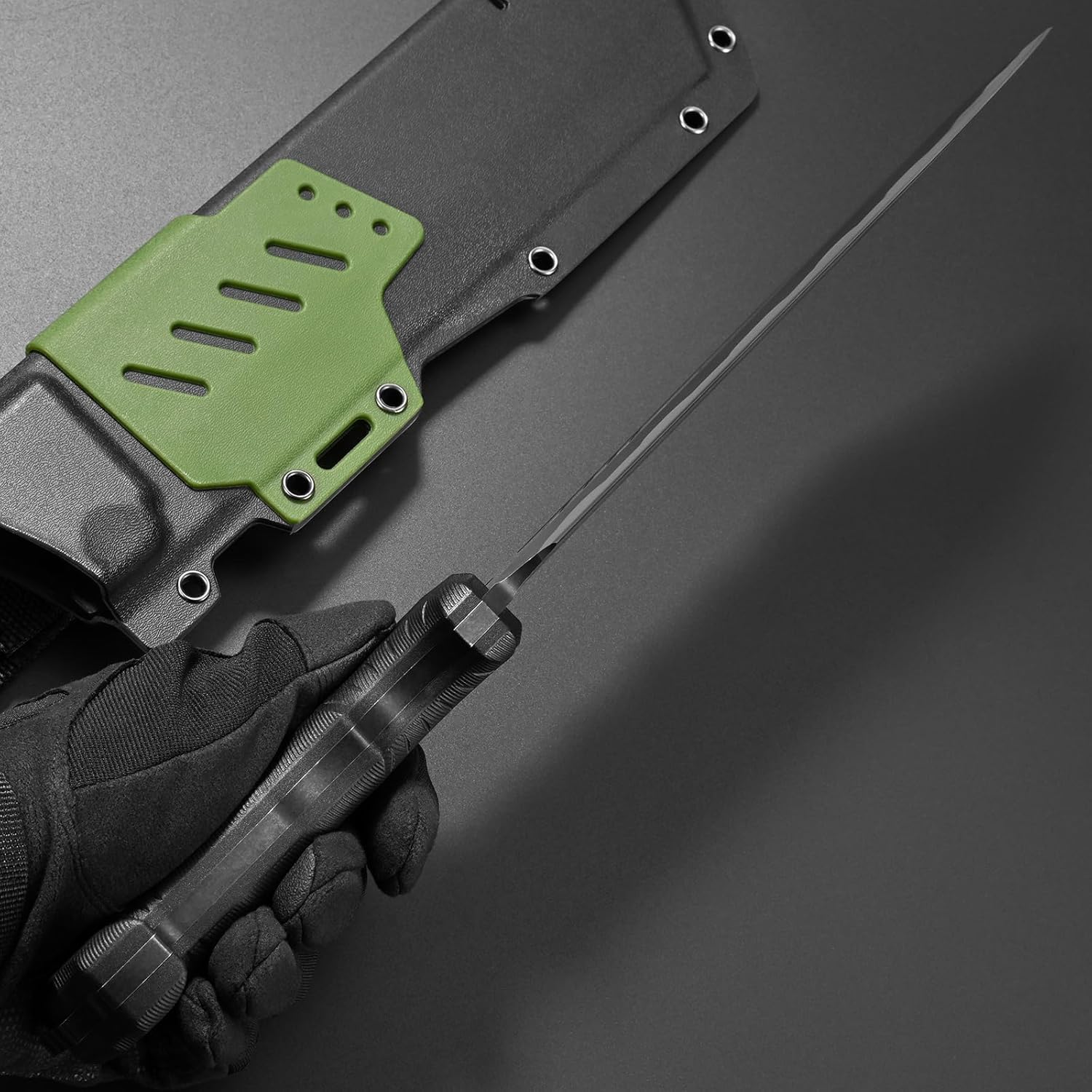 Gtkii GTK36 Fixed Blade Knife DC53 Steel Blade Full Tang Nylon Fiberglass Handle Massive EDC Fix Knifes for Camping Hunting Bushcraft