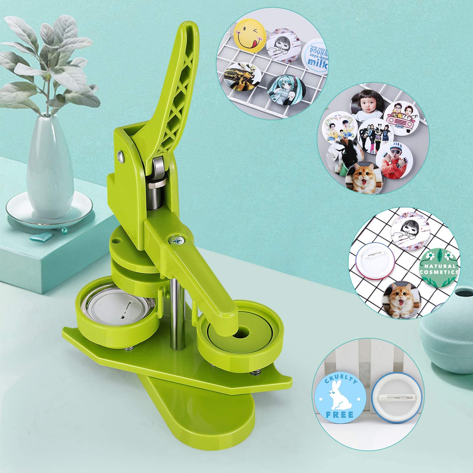 Amazon.co.jp: SEAAN 58mmバッジ製造機 缶バッチマシーン アニメ