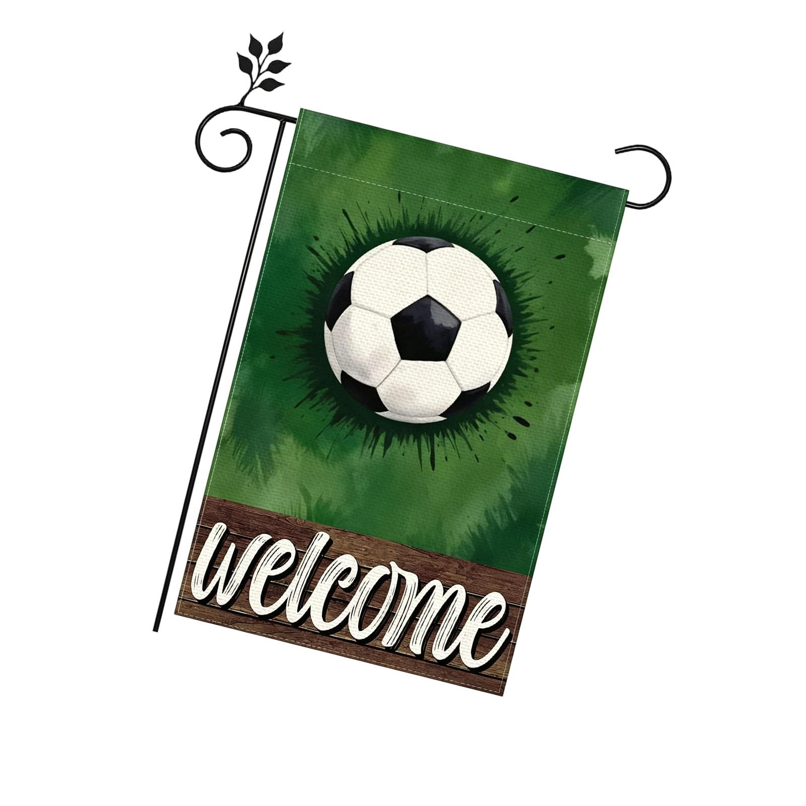 JSGHGDF Sturdy 30x45cm Football Garden Flag Honoring 2026 Soccer Tournament Using Tough Polyester Fabric Multipurpose Sports Standard