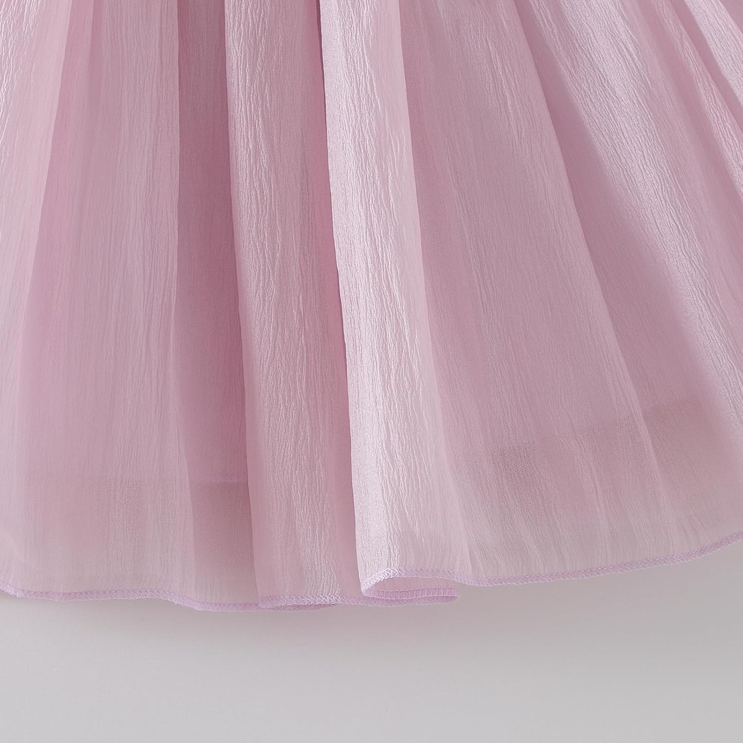 Tutu.kk Toddler Girls Summer Dress Puff Short Sleeve V-Neck Back Dress for Birthday Party Outfits 1-8Y - Image 8