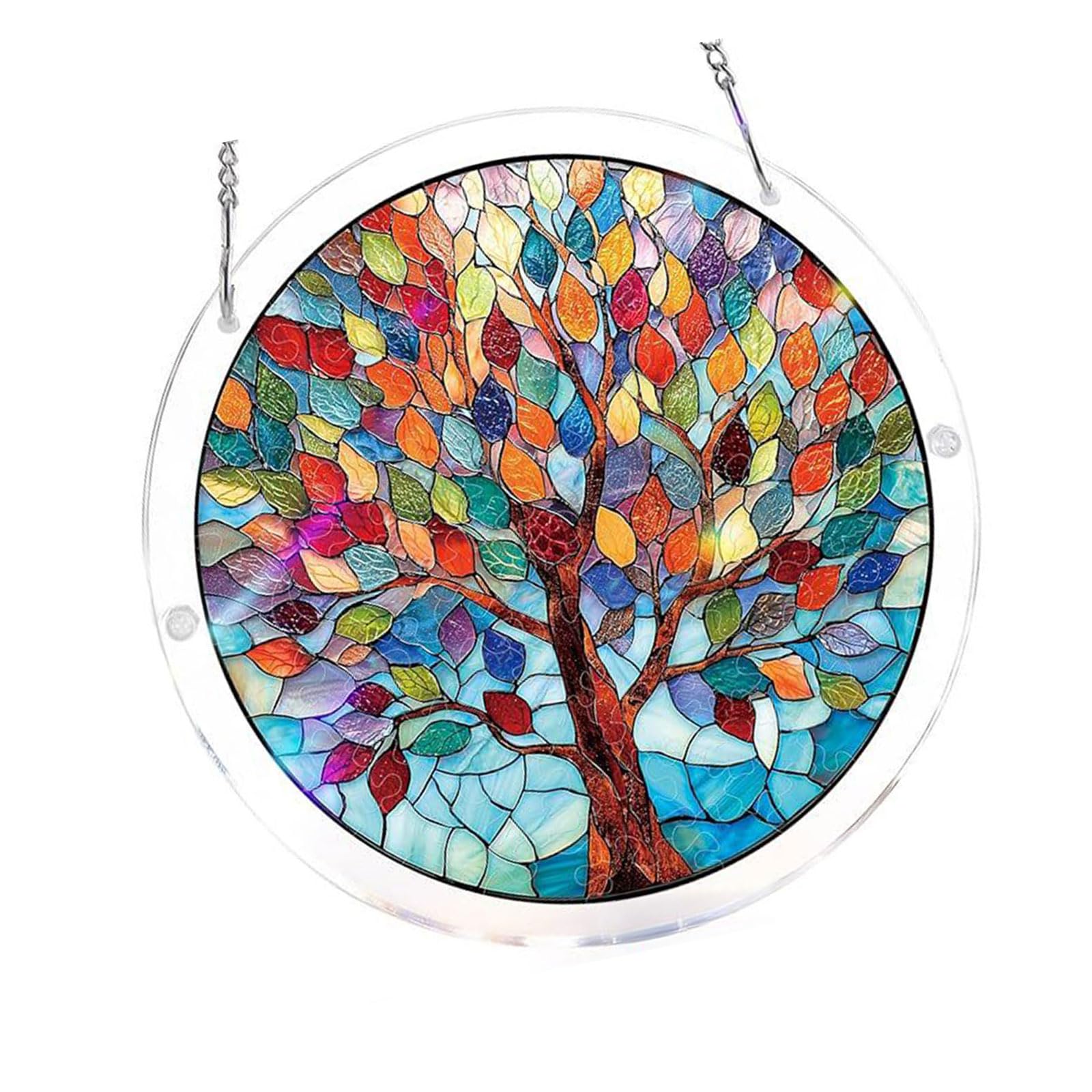 Hsyzygian Puzzle Hanging Decoration Decorative Sun Catchers Ornament for Window and Childrens Room Early Childhood Education Toy