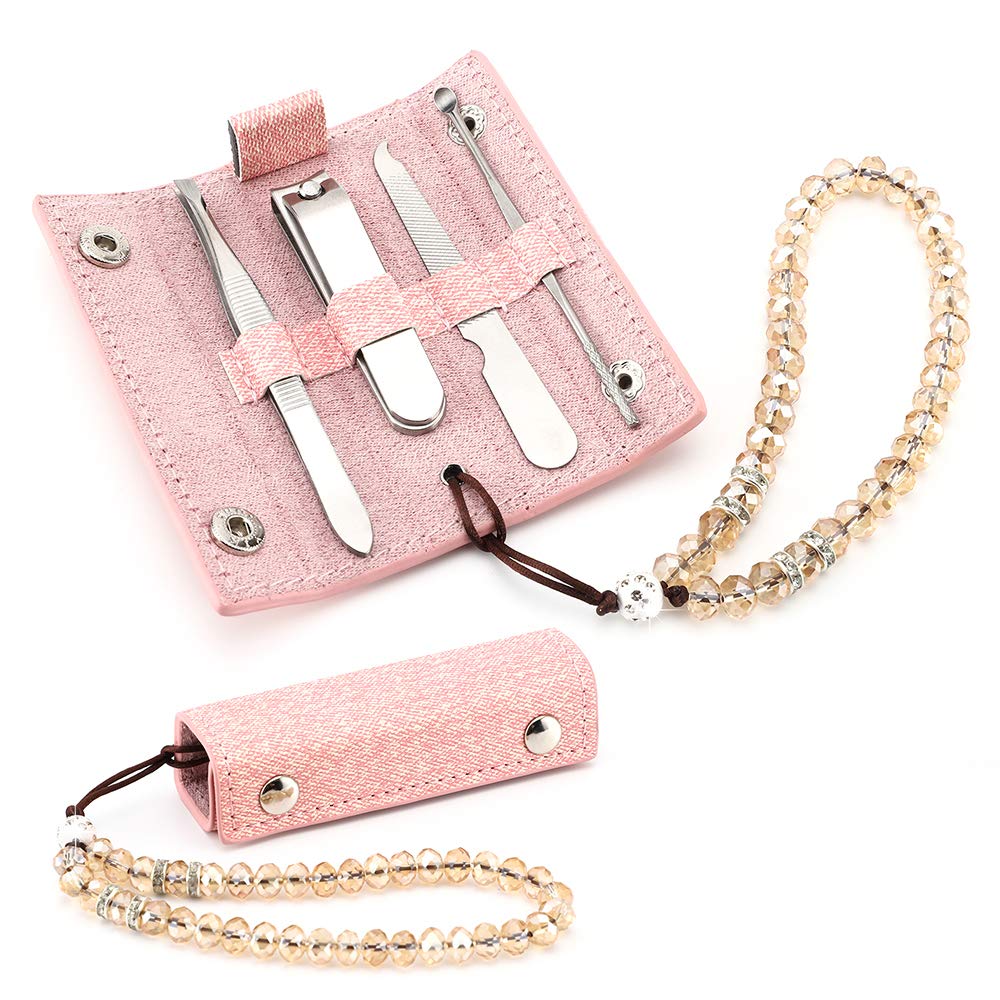 4 Pieces Manicure Set, Denim key Chain Design Nail Clippers