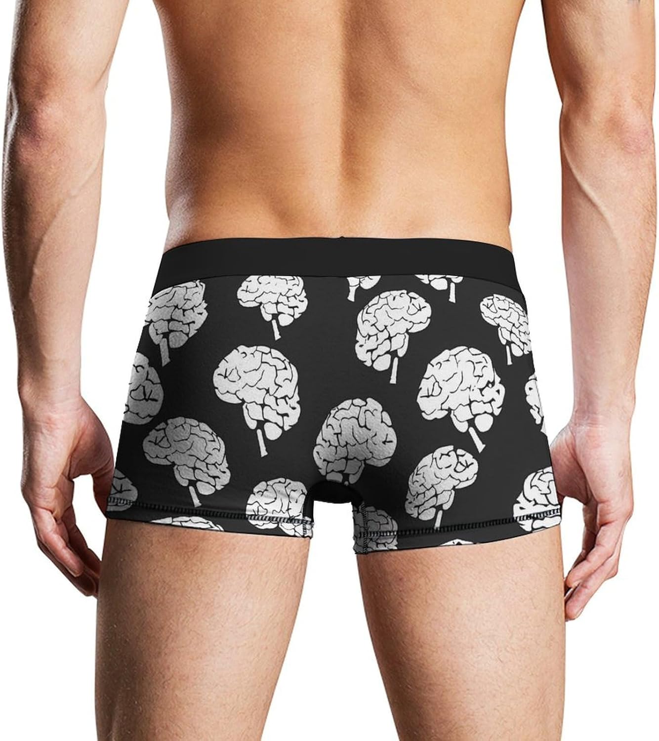 Brains Pattern Novelty Men's Trunks Soft Breathable Underwear Patterned Stretch Briefs
