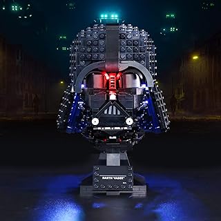 LED Light for Lego Darth Vader Helmet 75304 Model,Design and Configuration Compatible with Model 75304 (LED Light Only, Not Building Block Kit)