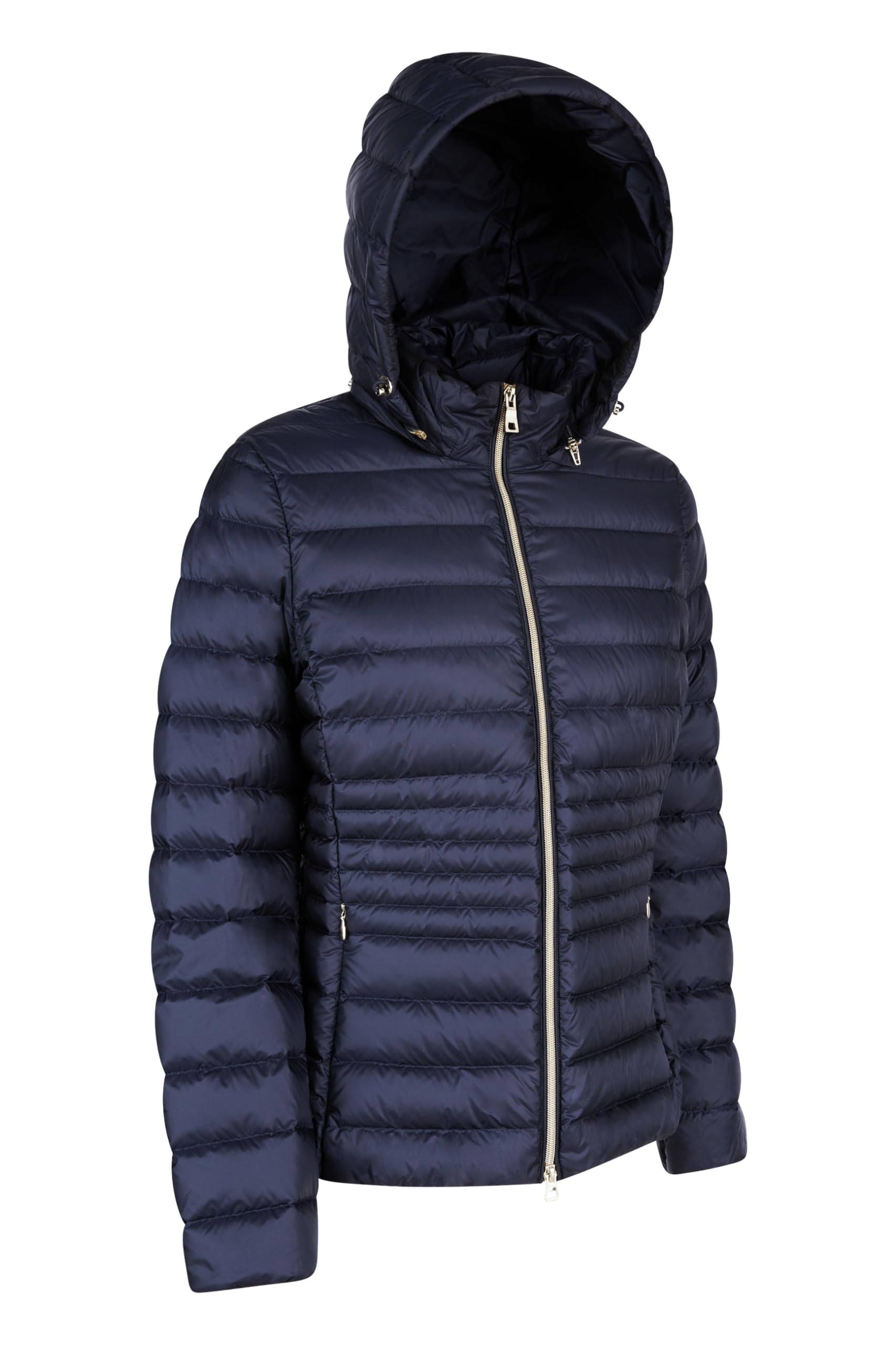 Geox Woman D JAYSEN DOWN Jacket NAVY BLZER_38, granatowy blezer, 32