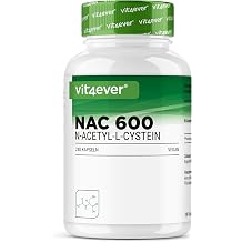 vit4ever NAC - N-Acetyl L-Cysteine 240 Capsules with 600 mg Each - 8 Month Supply - No Unnecessary Additives - Vegan - High Dose - Premium Quality