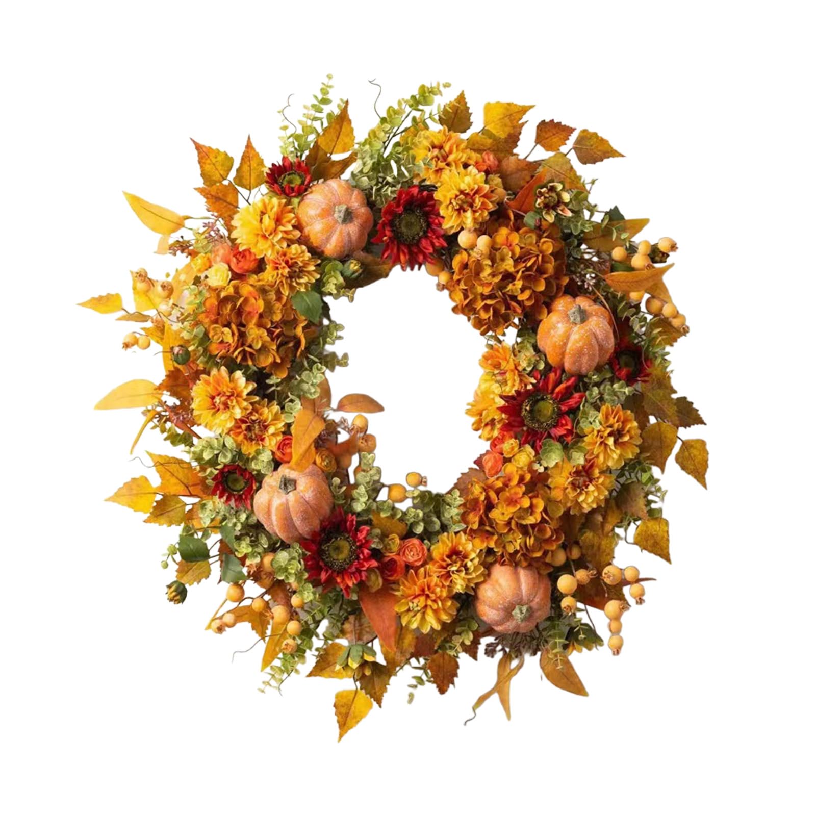 Couronne de fête de la récolte extérieure résistante aux intempéries pour mur