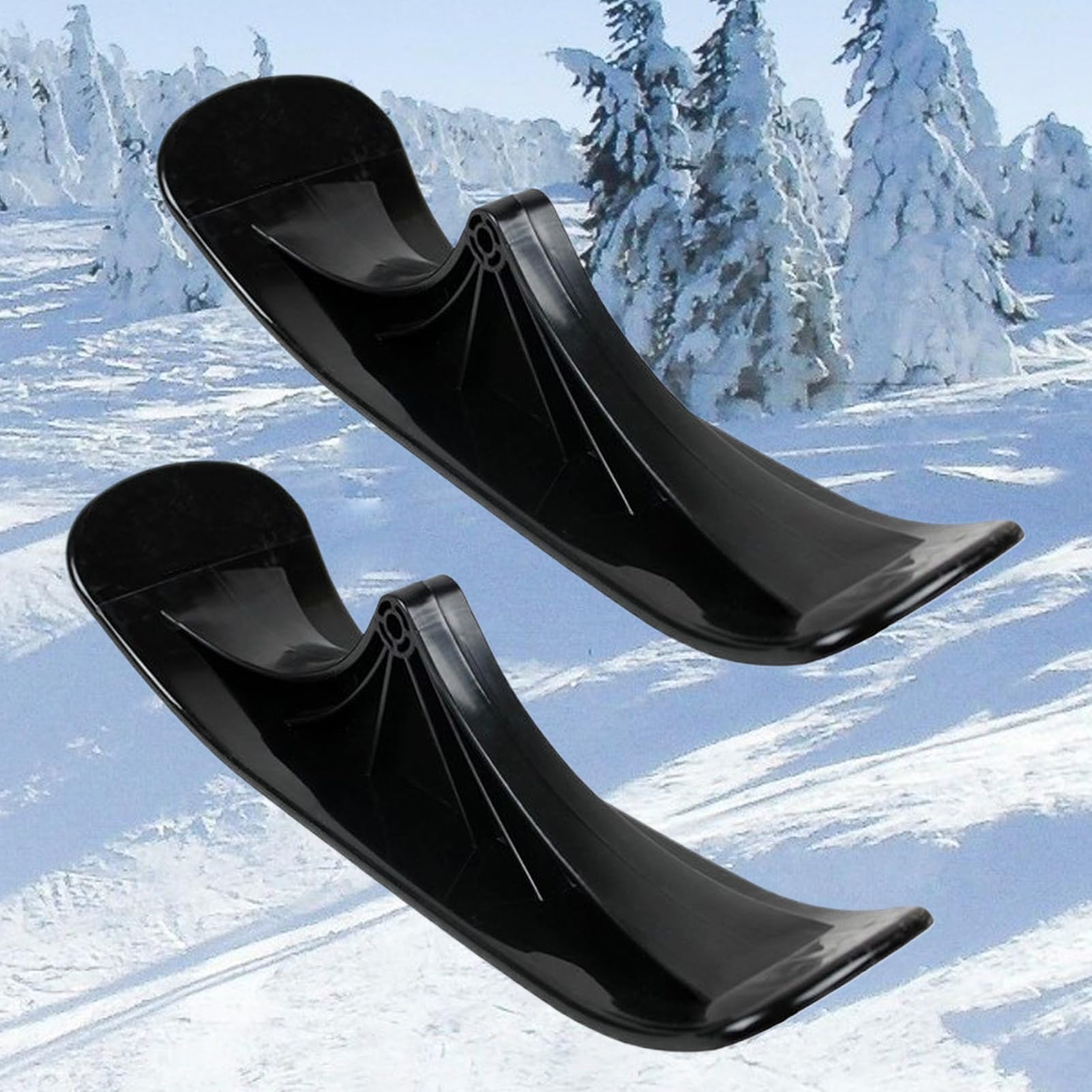 Kit de conversión para trineo de nieve 1 par ligero ergonómico para arena hierba grava