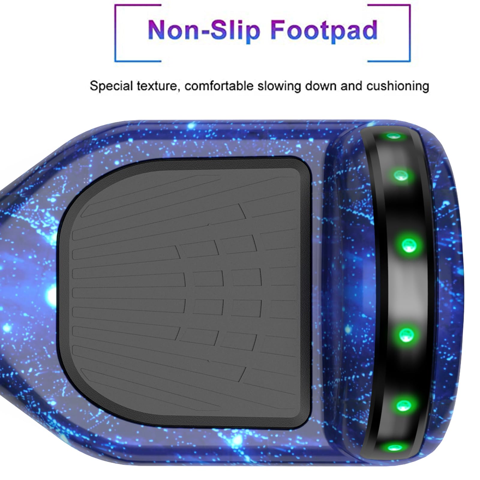 SISIGAD Hoverboard, hulajnogi elektryczne z Bluetooth i 6,5" Flash Wheels i reflektory LED Fender Lights, wszystkie terrain dla dzieci