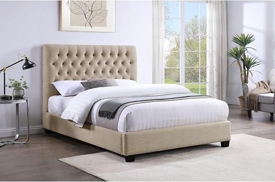 Upholstered Full Wingback Bed