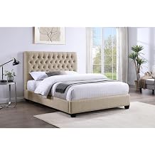 Upholstered Full Wingback Bed
