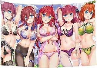 FABILICIOUS Anime Quintessential Quintuplets Tapestry Anime Posters Room Decor Anime Decor For Art Decor Bedroom Living Room Dorm Wall Hanging 60x40 inches