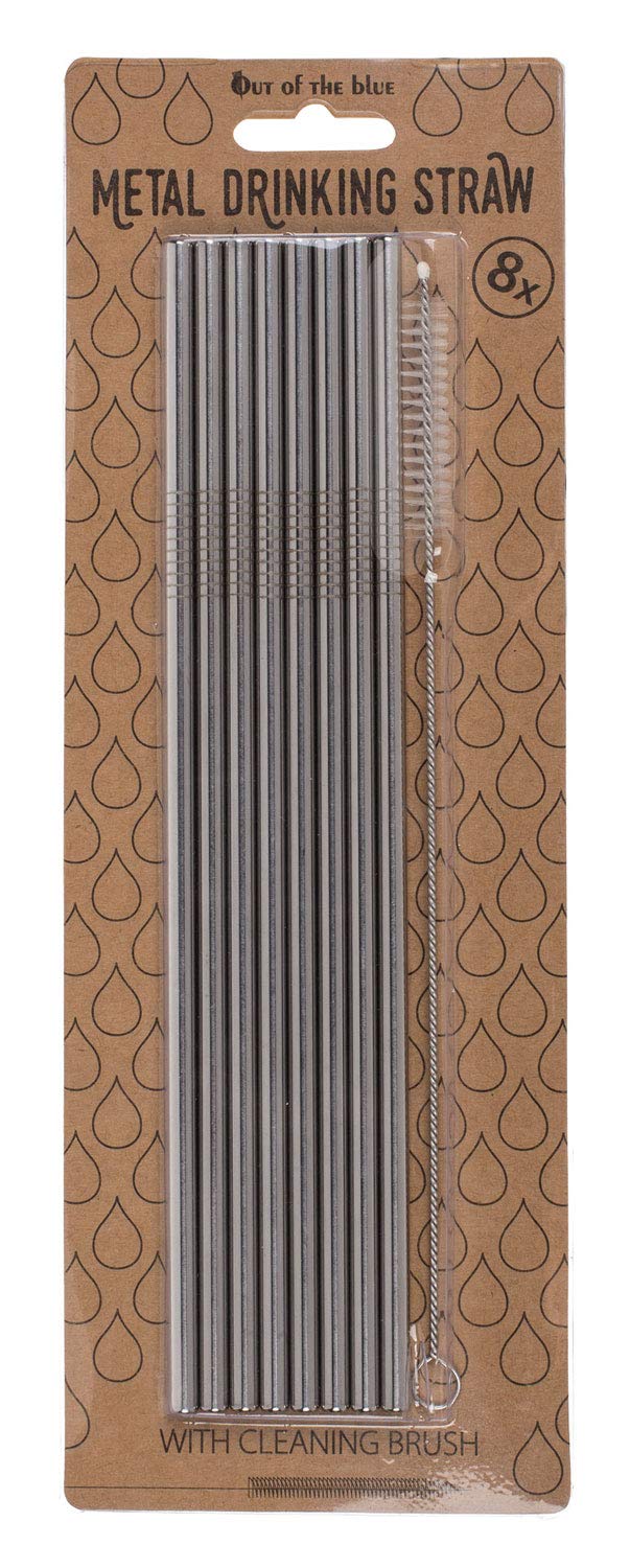 Out of the blue 71/3231 Metal Straw with Chimney Brush