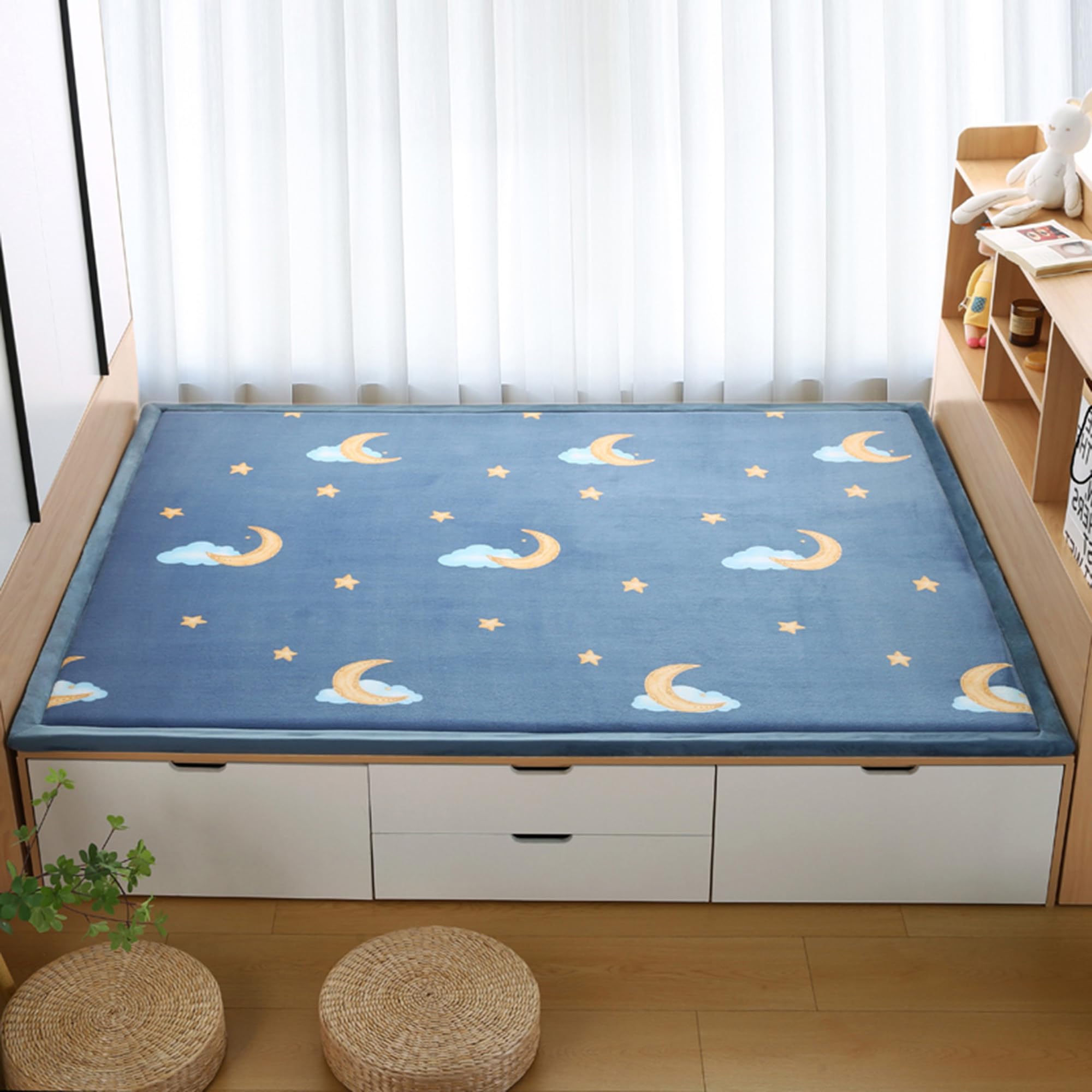 Tapis tatami lavable 200x200cm pour en finir avec les peluches