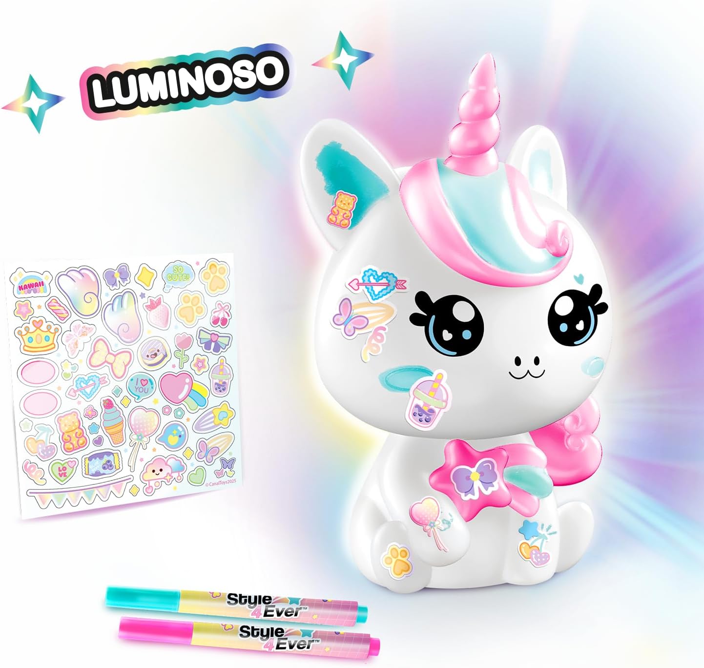 Canal Toys - Style 4 Ever-Unicorn Y2K DIY Light to Decorate-Collector's Edition-Creative Hobbies for Children 293-Channel Toys, OFG 293, White