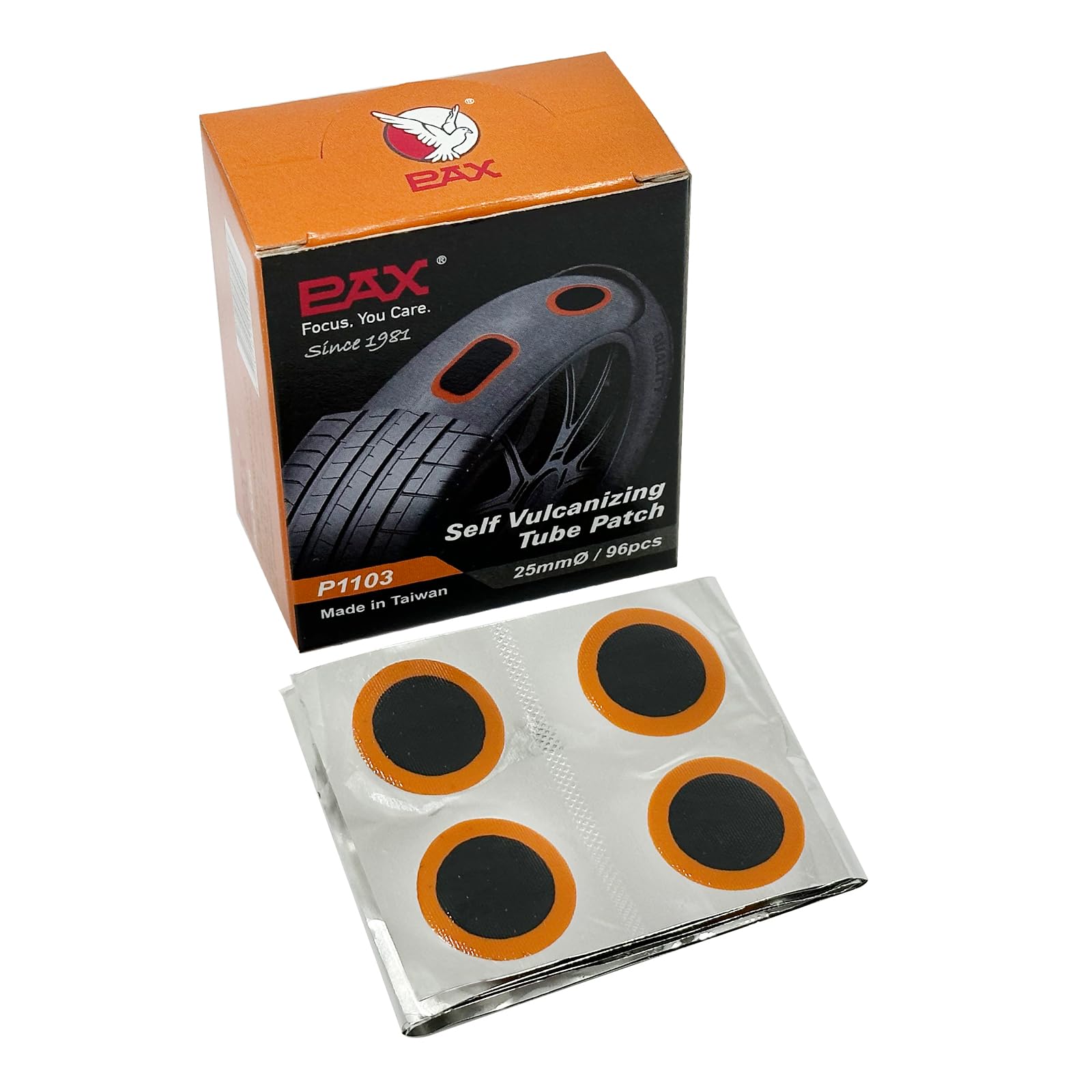 Kit Remendo Pneu PAX - 96 Peças Oval 24x35mm