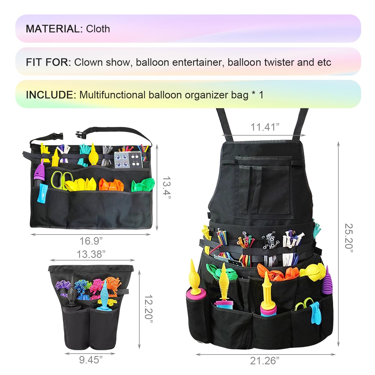 Amazon.com: EHERDM Multi-Pocket Balloon Organizer Bag Portable