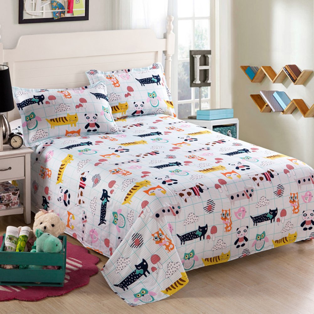 Drap lit enfant hypoallergénique en coton contre les irritations de la peau