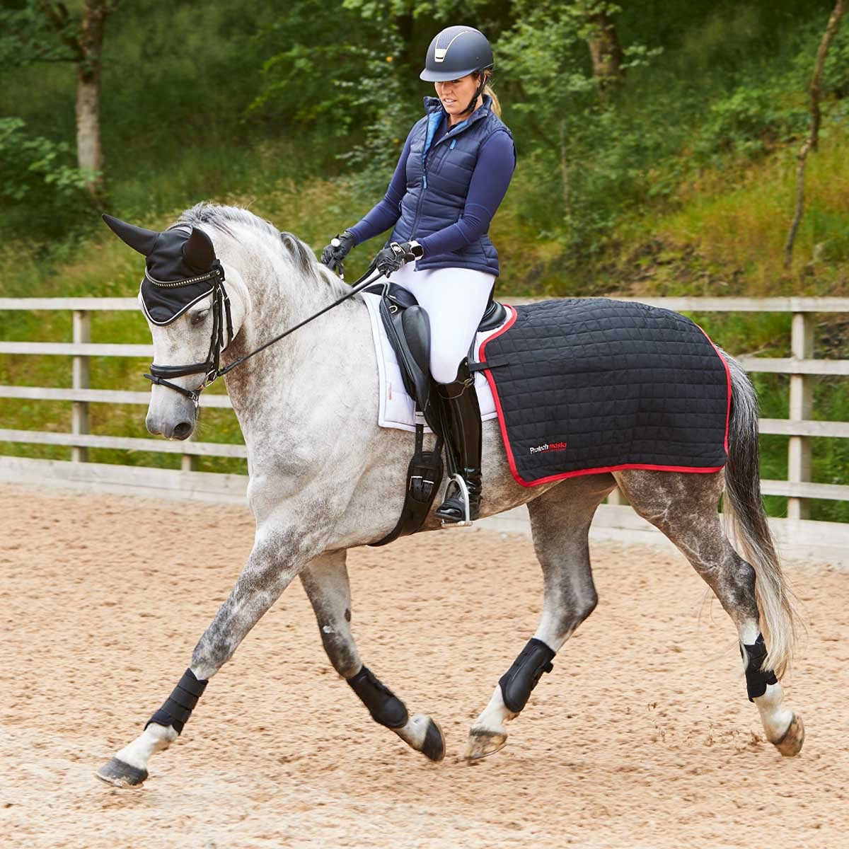 Protechmasta FIR Therapy Quarter Rug – 60g Insulated Fill, Temperature Regulation Saddle Sheet – Adjustable & Ceramic Infused, Fits Mono Flap & Regular Saddles – Ideal for Winter Riding FULL