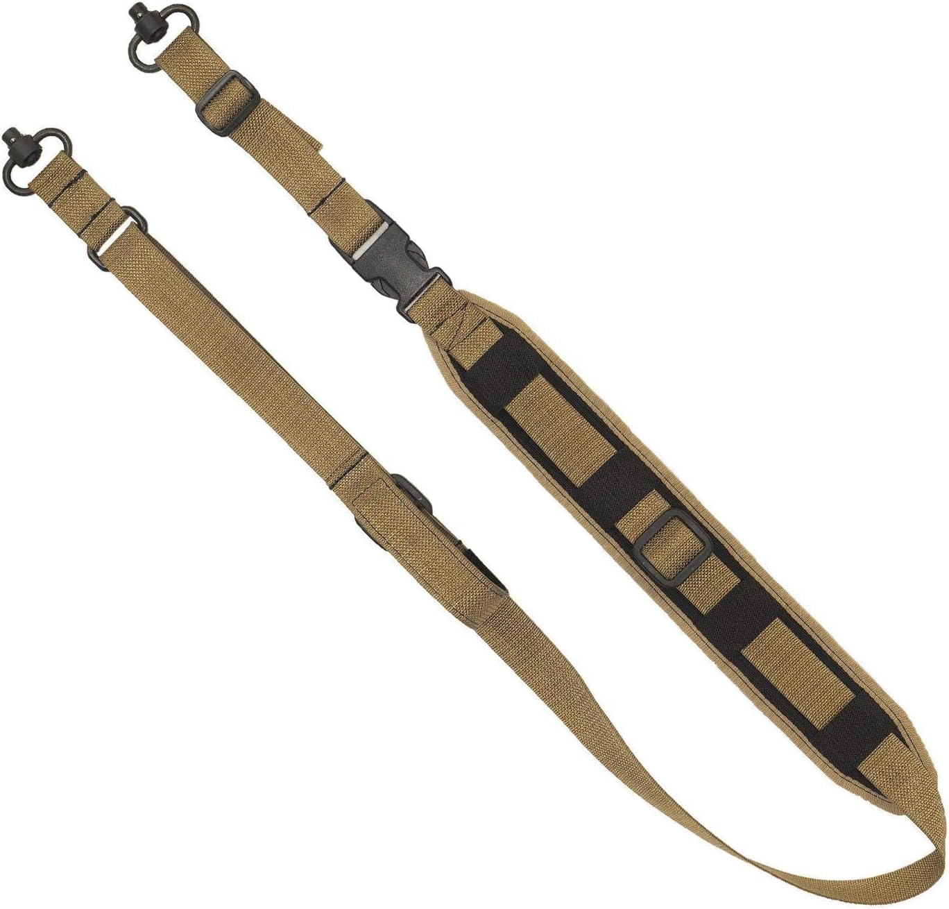 GrovTec GTSL129: Qs 2-Point Sentinel Sling - W/Push Button Swivels- Coyote Brown