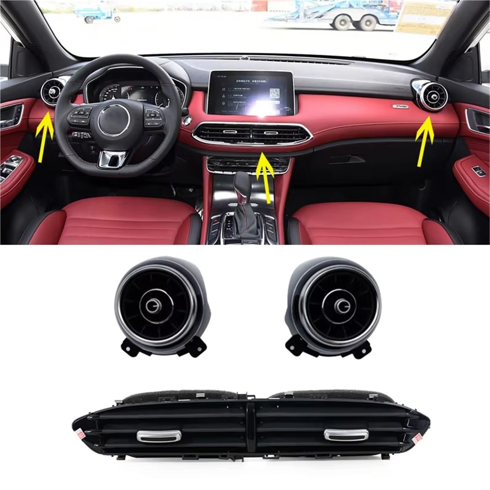 Griglia Console per MG per HS Presa Pannello Strumenti Condizionamento Presa Fredda e Calda Tavolo Ingresso Aria Accessori Interni