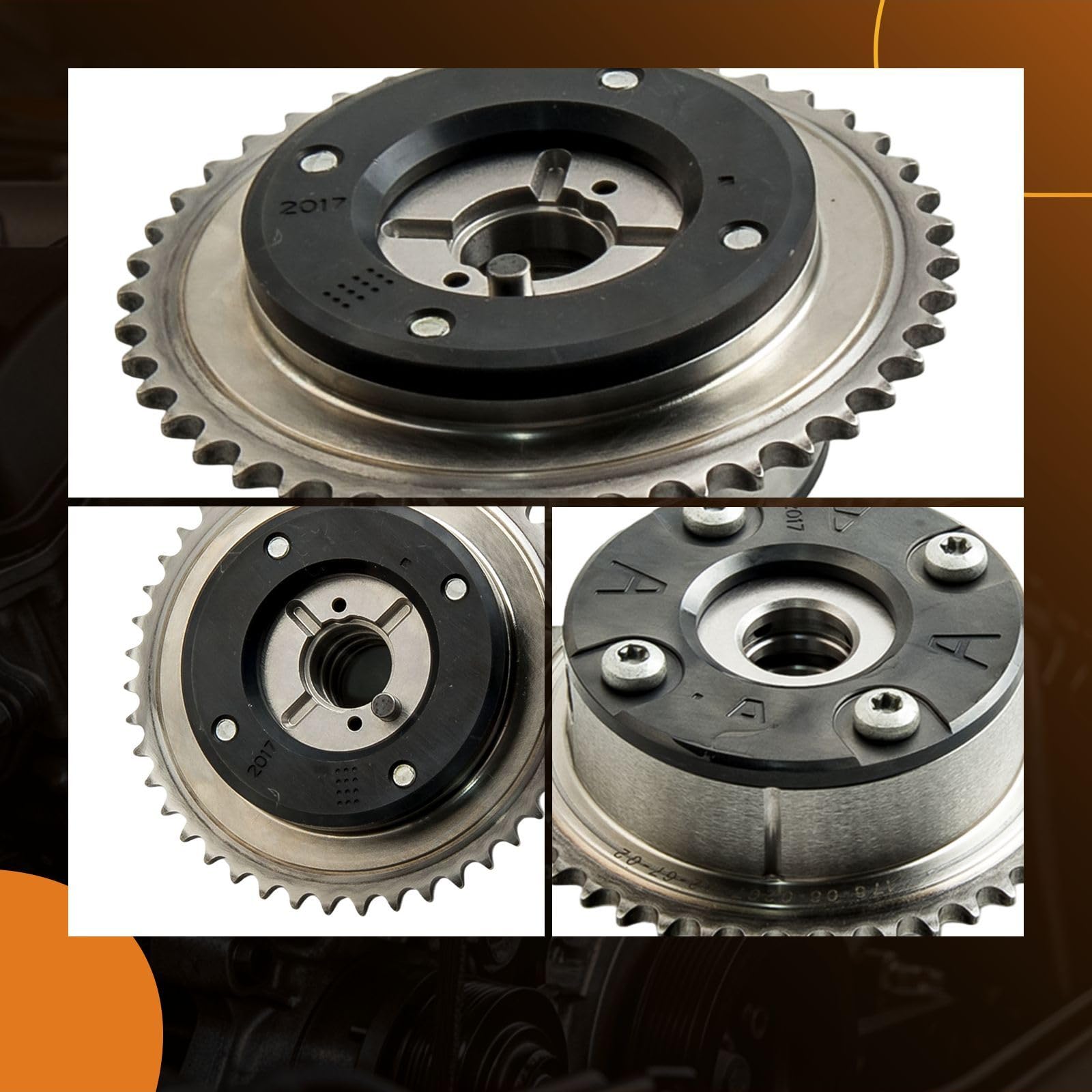 maXpeedingrods 2710500647 Nockenwellenversteller 2 Stück Auslassseite und Einlassseite für MercedesBenz C230 W203 W212 M271 für MercedesBenz C/CLC/E-Klasse, für SLK (R171) Sprinter