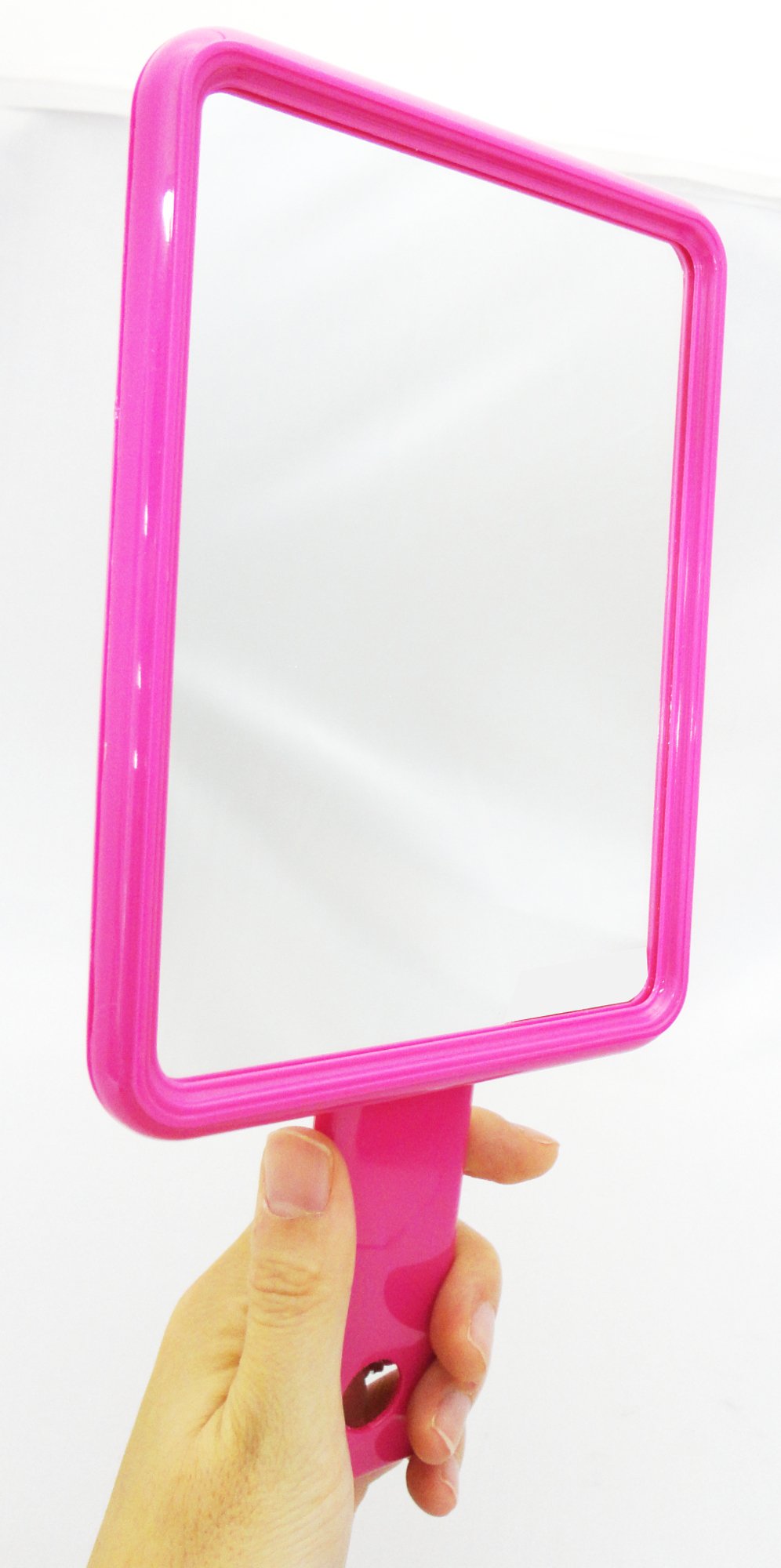 壁掛けミラー☆パステルピンク 直径47cm×奥行1.7cm Ronda ロンダ 丸形 ウォールミラー 鏡