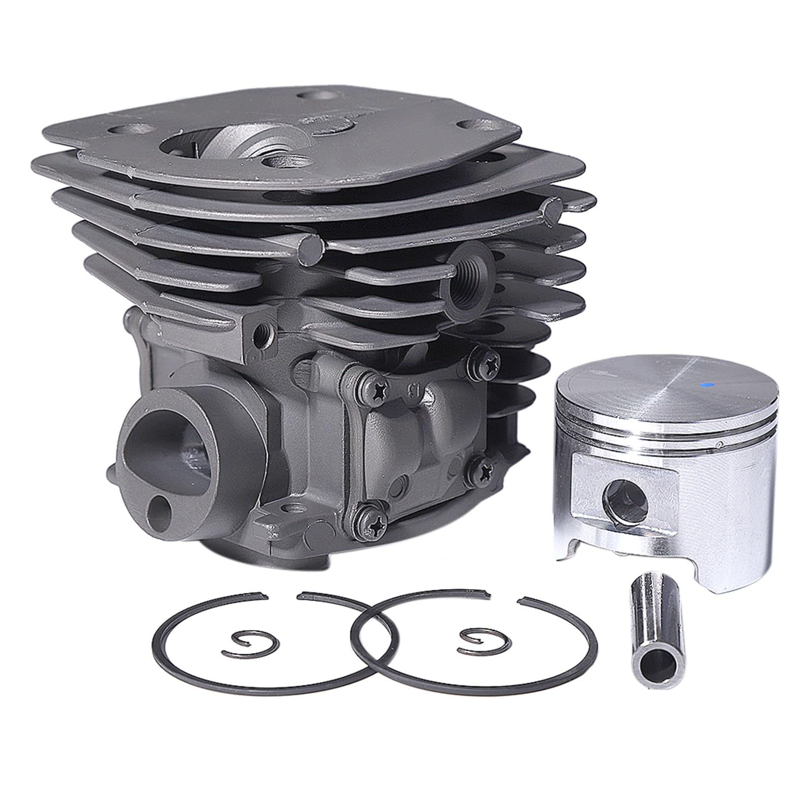 Kit de filtro de aire de escape de pistón de cilindro de 45mm for repuestos de motosierra de gasolina H 353 346XP 350