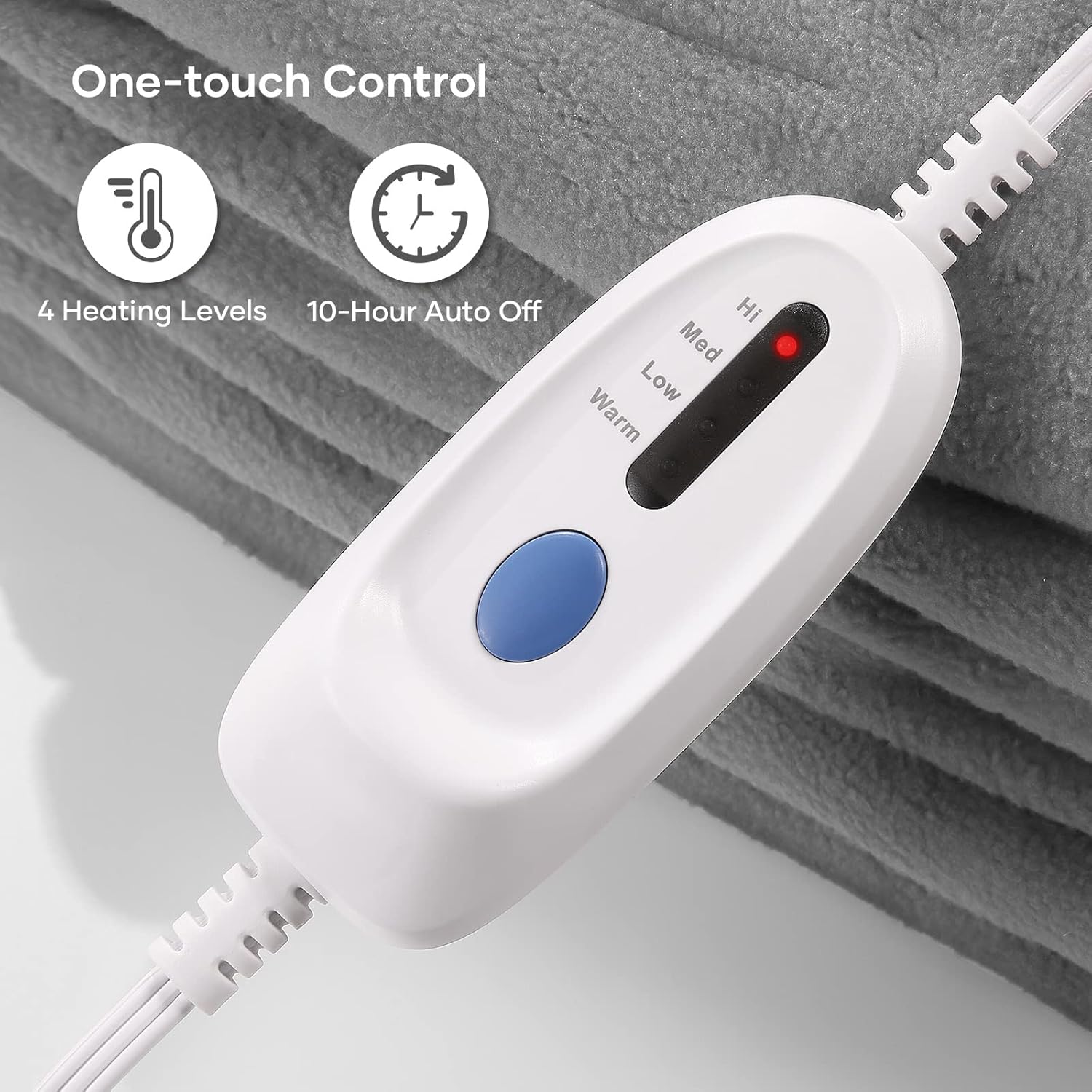 review Electric Heated Blanket Throw Full 77