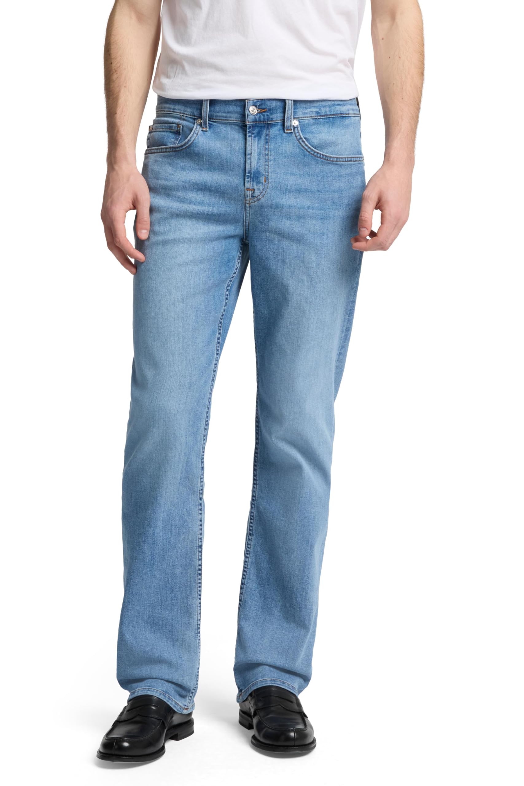 7 For All Mankind Mens Austyn Relaxed Fit Straight Leg Jeans Newberry