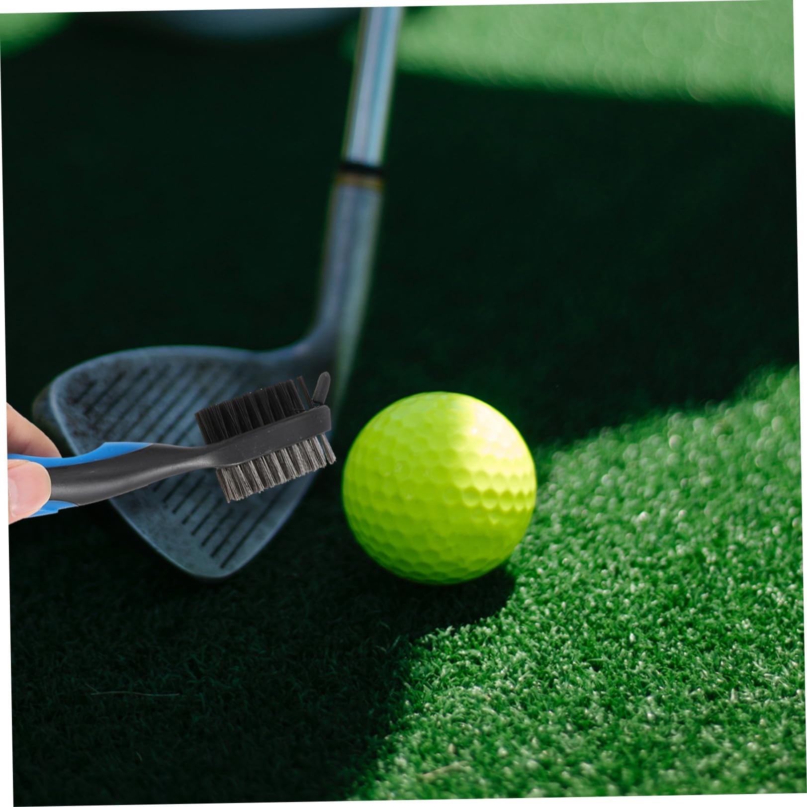 Toddmomy 4 Sets Golf-Reinigungszubehör Doppelseitige Bürste Edelstahl-Reinigungszubehör-Set Edelstahl-Reiniger Reinigungswerkzeuge Club-Reinigungszubehör Doppelseitige Bürste