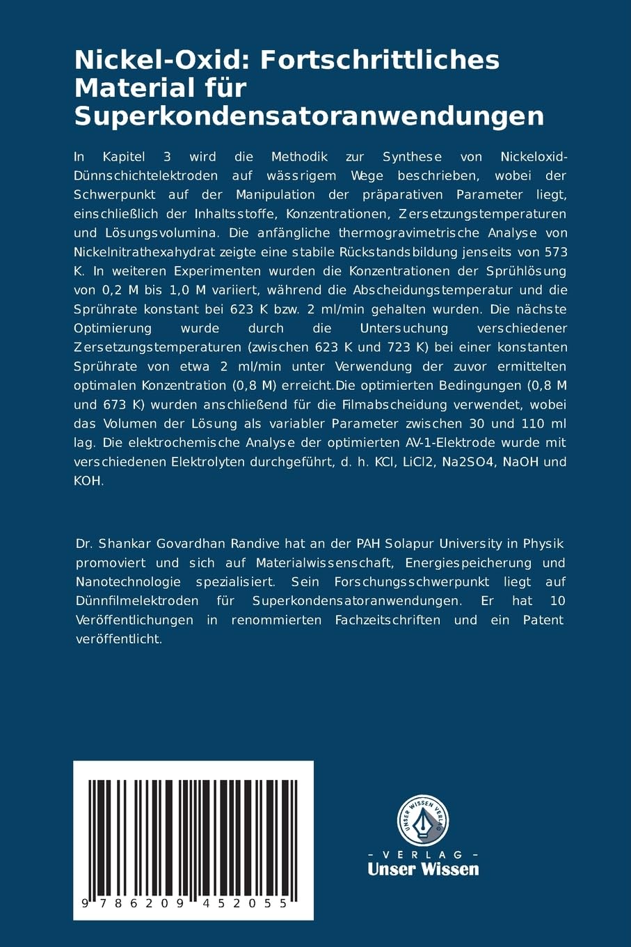 Nickel-Oxid: Fortschrittliches Material für Superkondensatoranwendungen