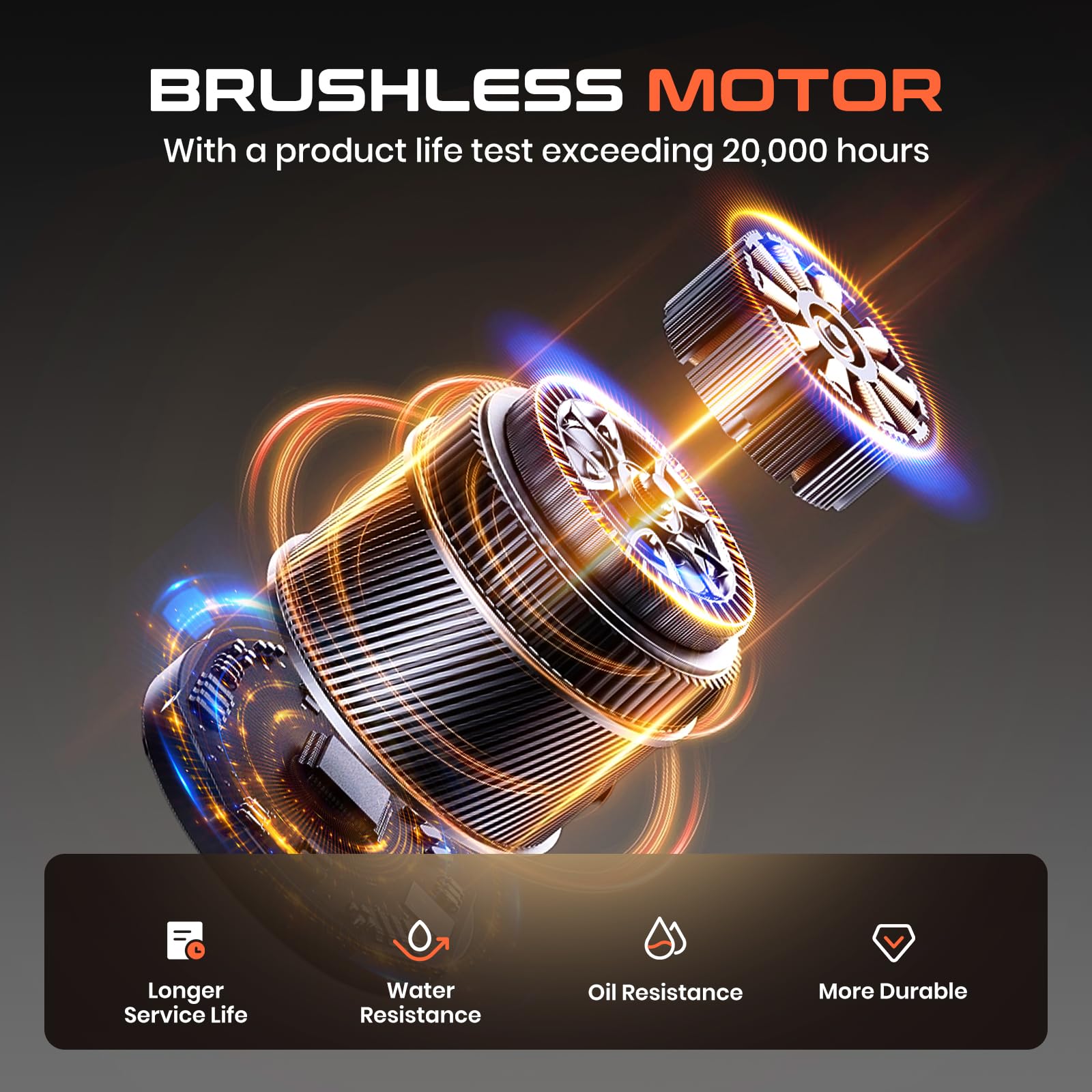 Elektrische Kraftstoffpumpe, Auto-Stop-Sensor 2,4 GPM Pumpe Tragbare Flüssigkeitspumpe Benzinpumpe Dieselpumpe Ölpumpe für Benzin, Diesel, Öl, Wasser mit Bürstenlosem Motor und 2000-mAh-Li-Ionen-Akku