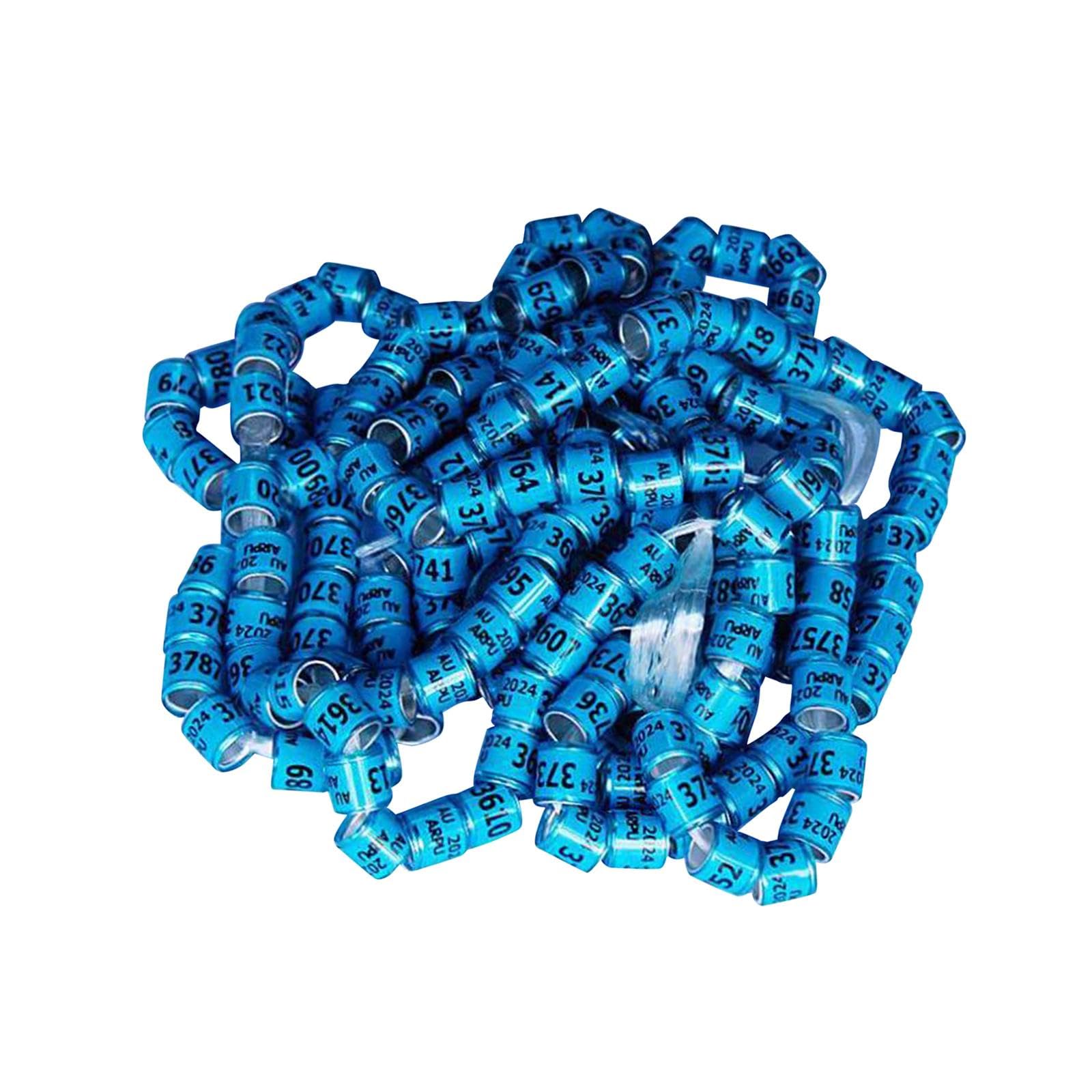 BNF® 100 Pieces Pigeon Dove Leg Rings 2024 Identify Bands Accessory Training Ring Blue|Pet Supplies | Bird Supplies | Other Bird Supplies|100 Aluminium Pigeon Leg Rings-image-41