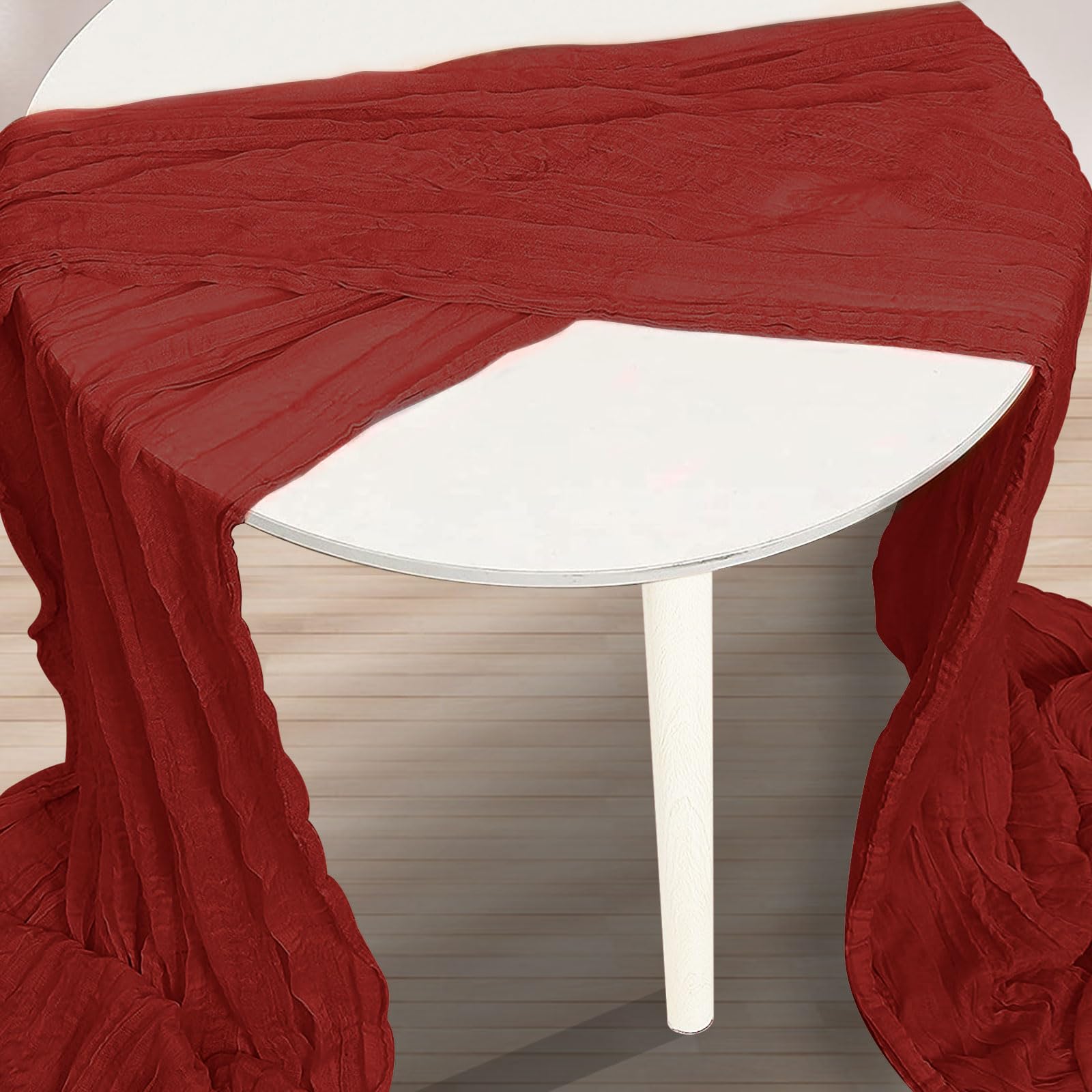 Confezione da 10 runner da tavola in garza rustica, 89 x 300 cm, 3 m, in garza rustica, per il Ringraziamento, runner da tavola per feste di nozze, decorazioni per addio al nubilato