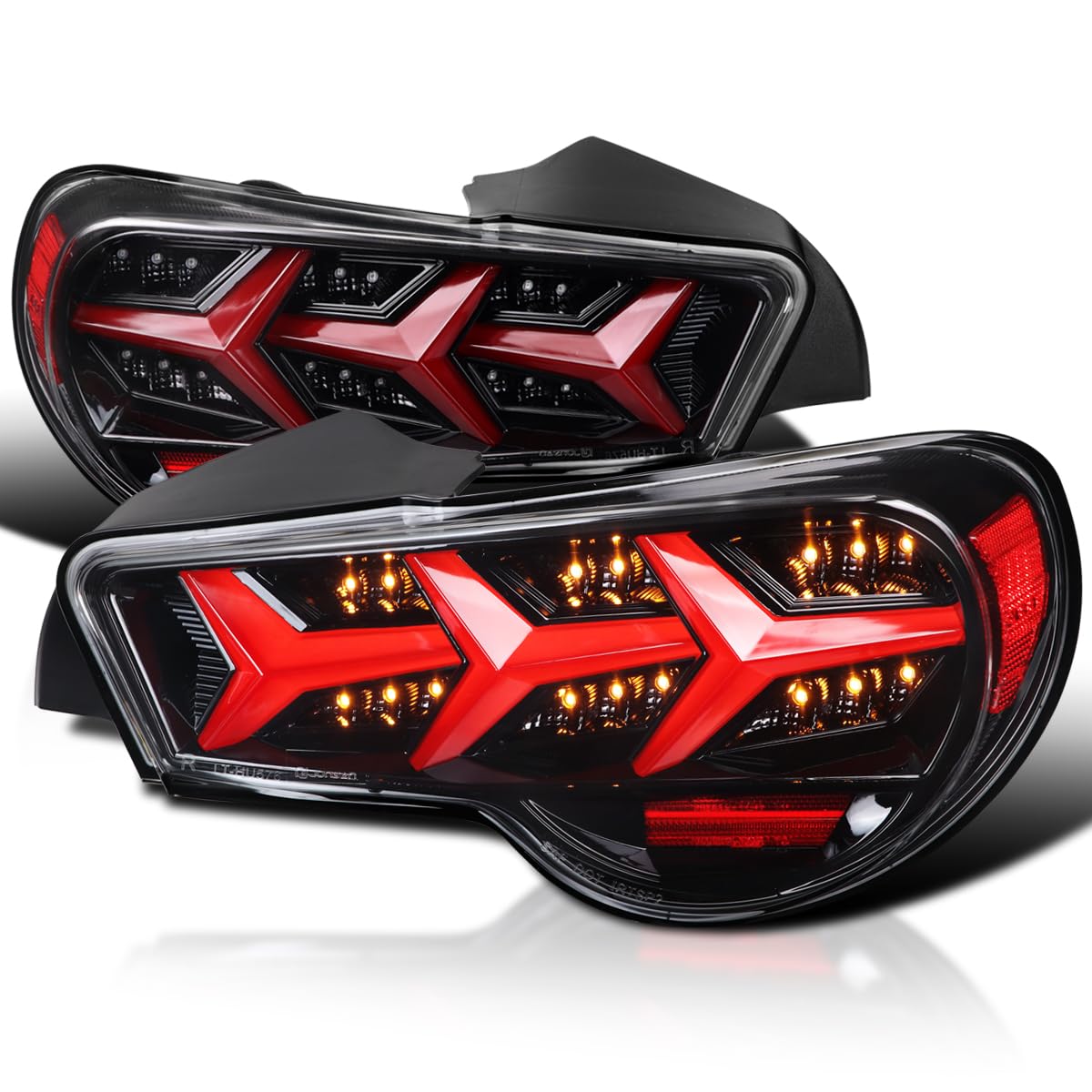 Amazon.com: SPEC-D TUNING Jet Black LED Tail Lights+Sequential LED