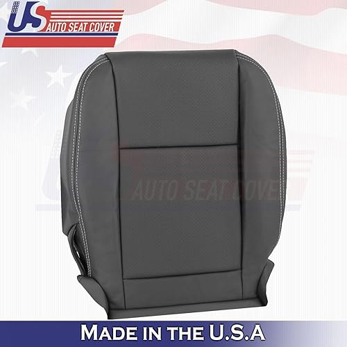 Miniatura 5 de U.S.AutoSeatCover 2014 2015 Compatible con Dodge Charger Driver & Passenger Bottom Fundas de asiento de cuero BLK