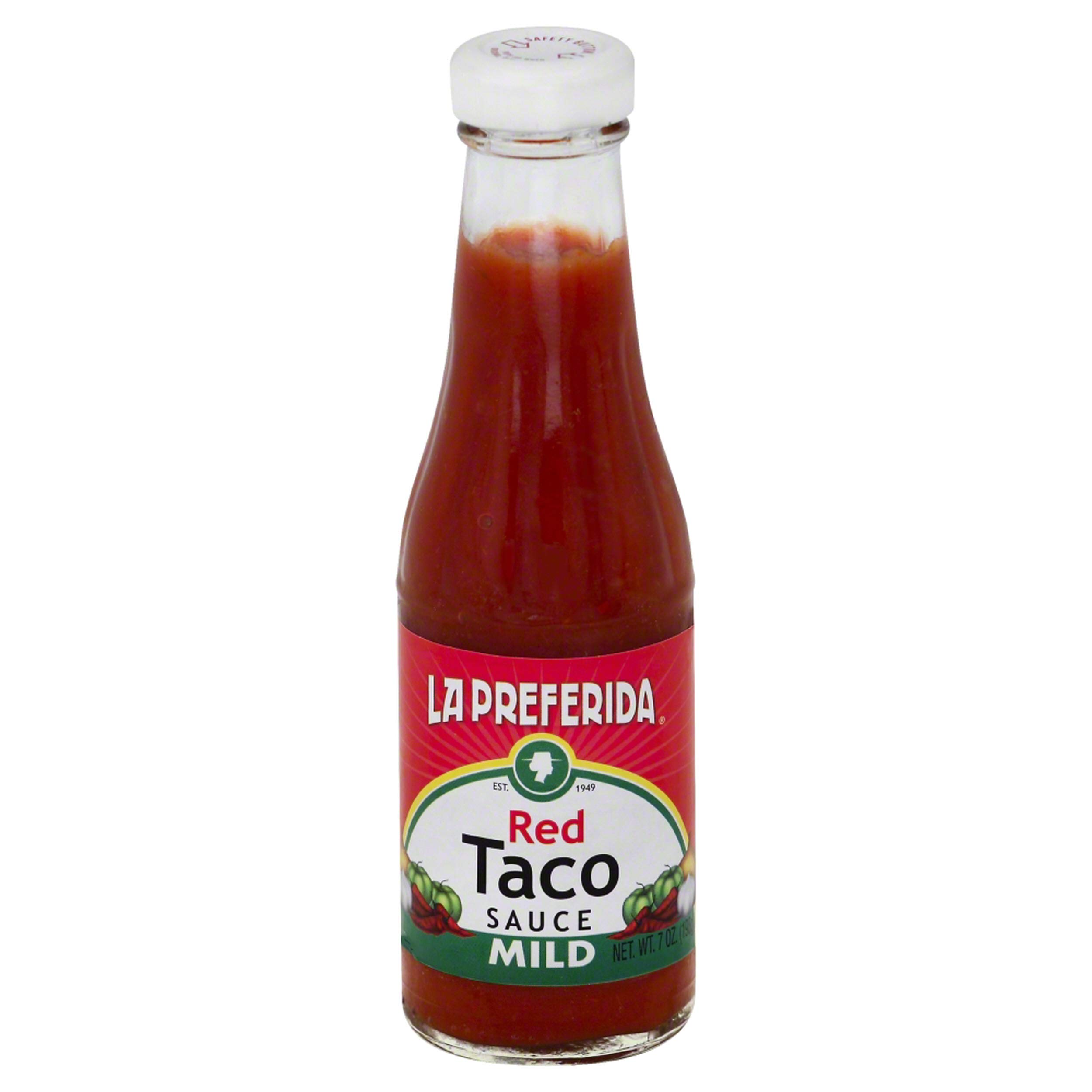 La Preferida, Salsa Taco Mild Red, 7 oz