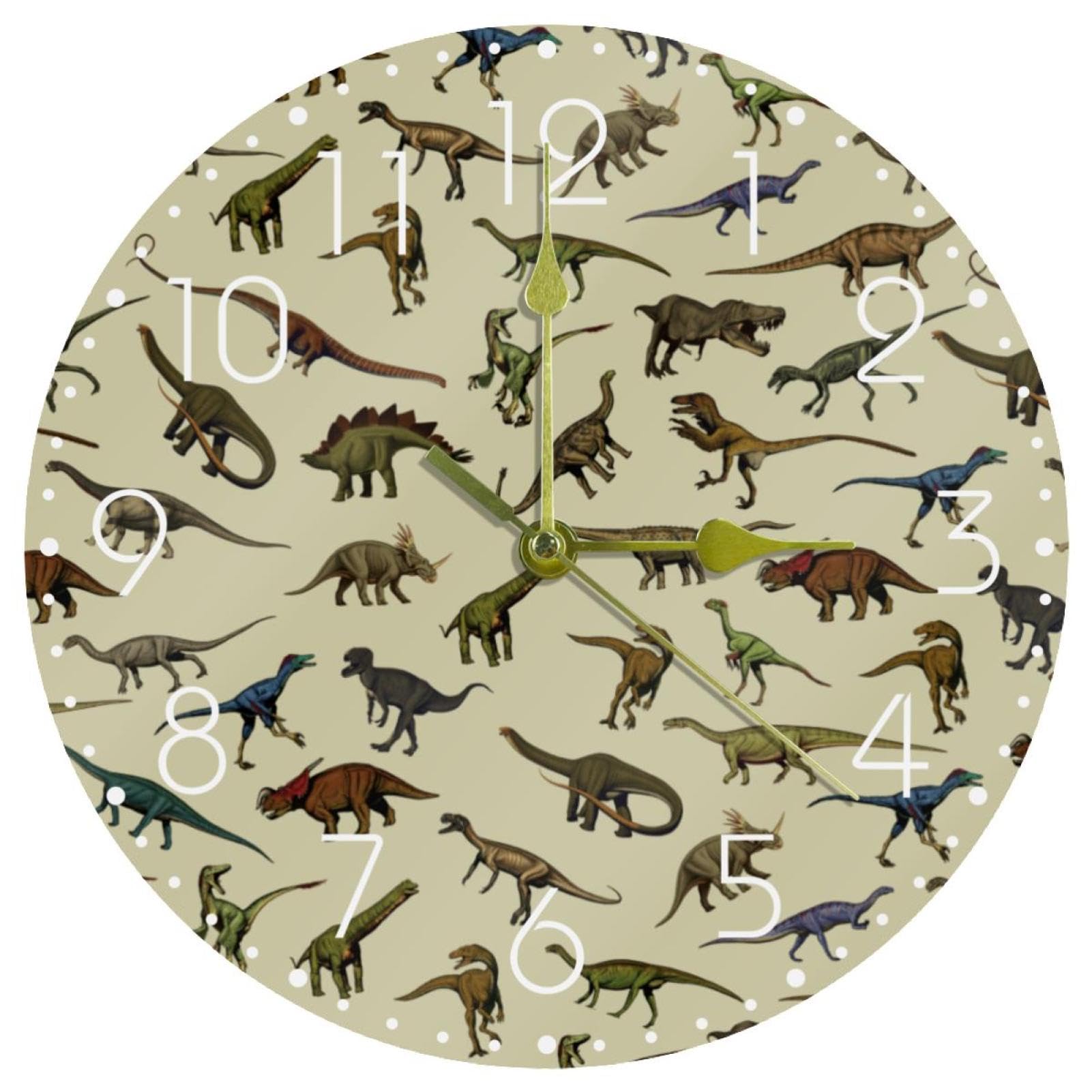 Horloge murale dinosaure amusante pour chambre bebe et deco douce pour toute la maison