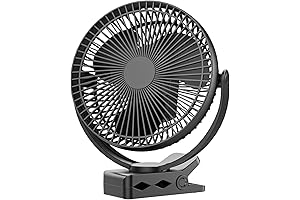 8-Inch Mini Quiet Desk Fan with Long Battery Life