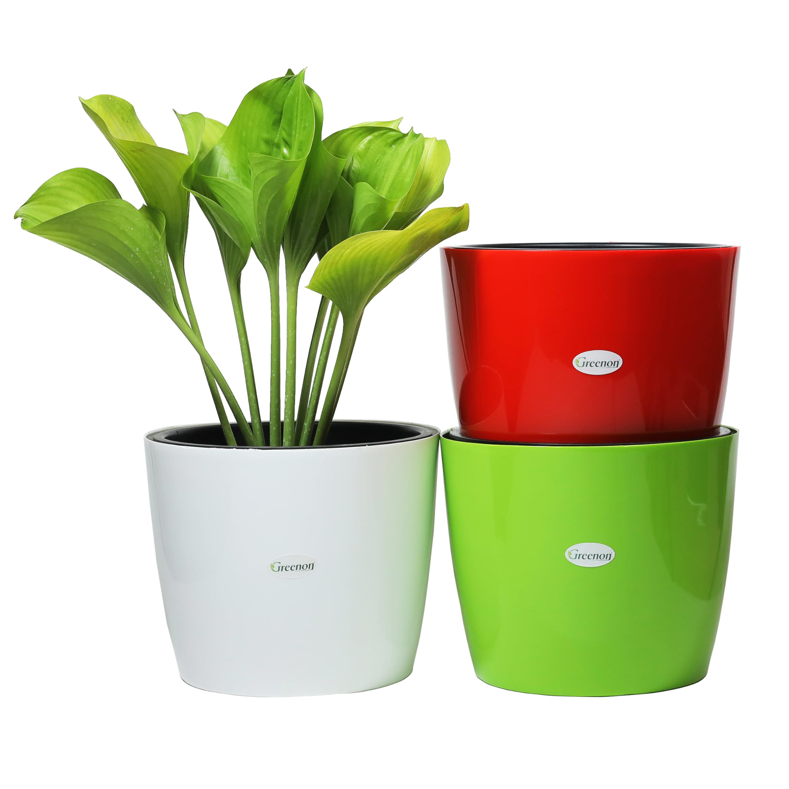 GREENON Self Watering Pots - Set of 3 -16 GREENON Self Watering Pots - Set of 3 -16