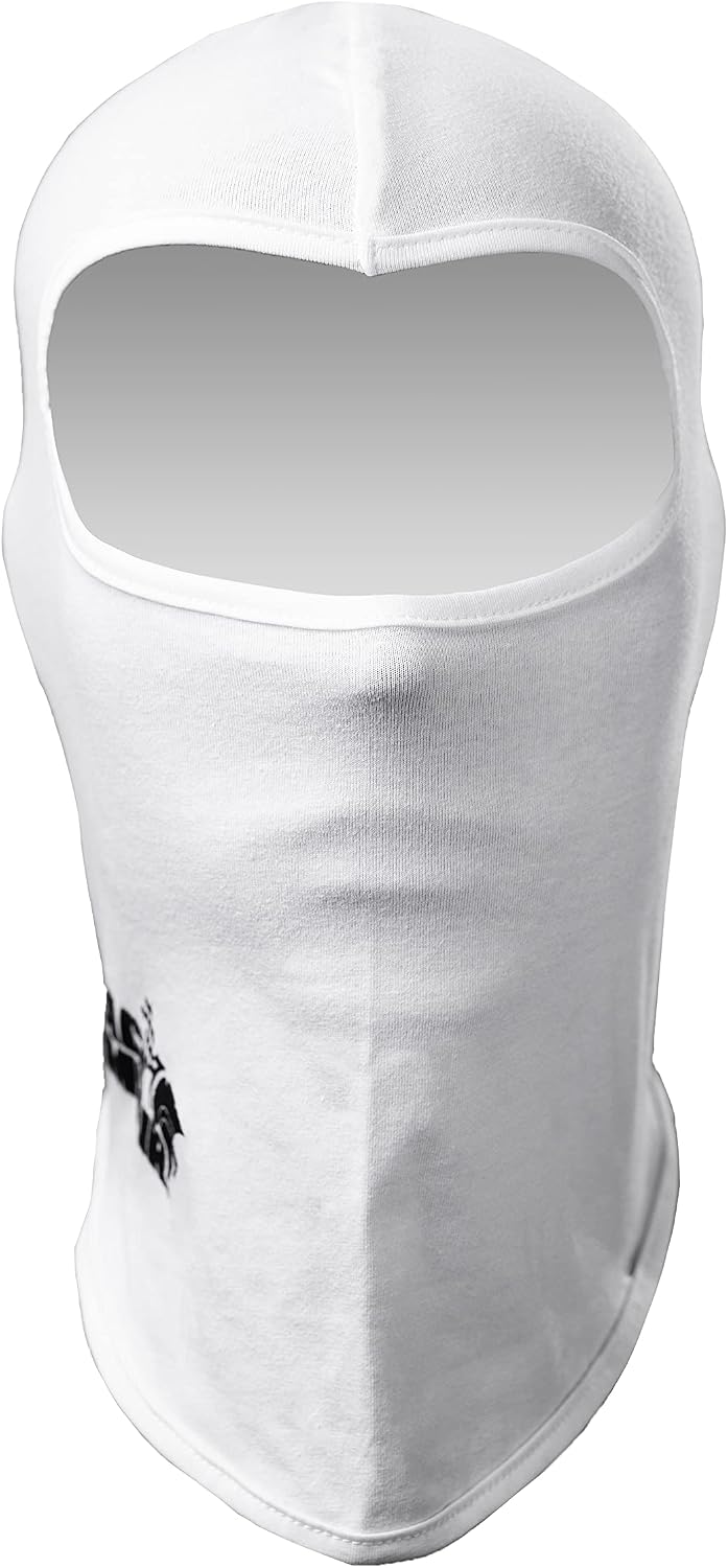 TRACK ARMOUR] Racing Head Sock Balaclava for Auto and Motorcycle Racing White Color TAHS-WT