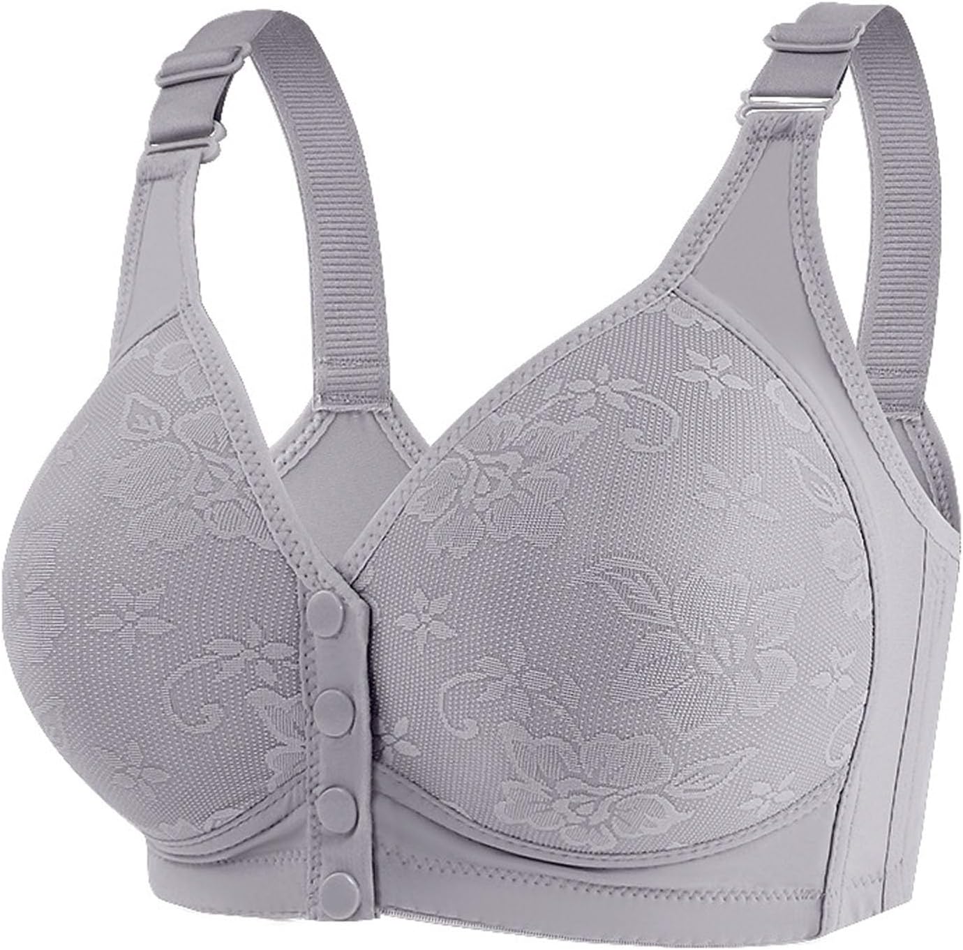 Bras for Women Contrast Lace Front Closure Bra Comfortable Everyday Bralette Adjustable Strap Full Coverage Bras