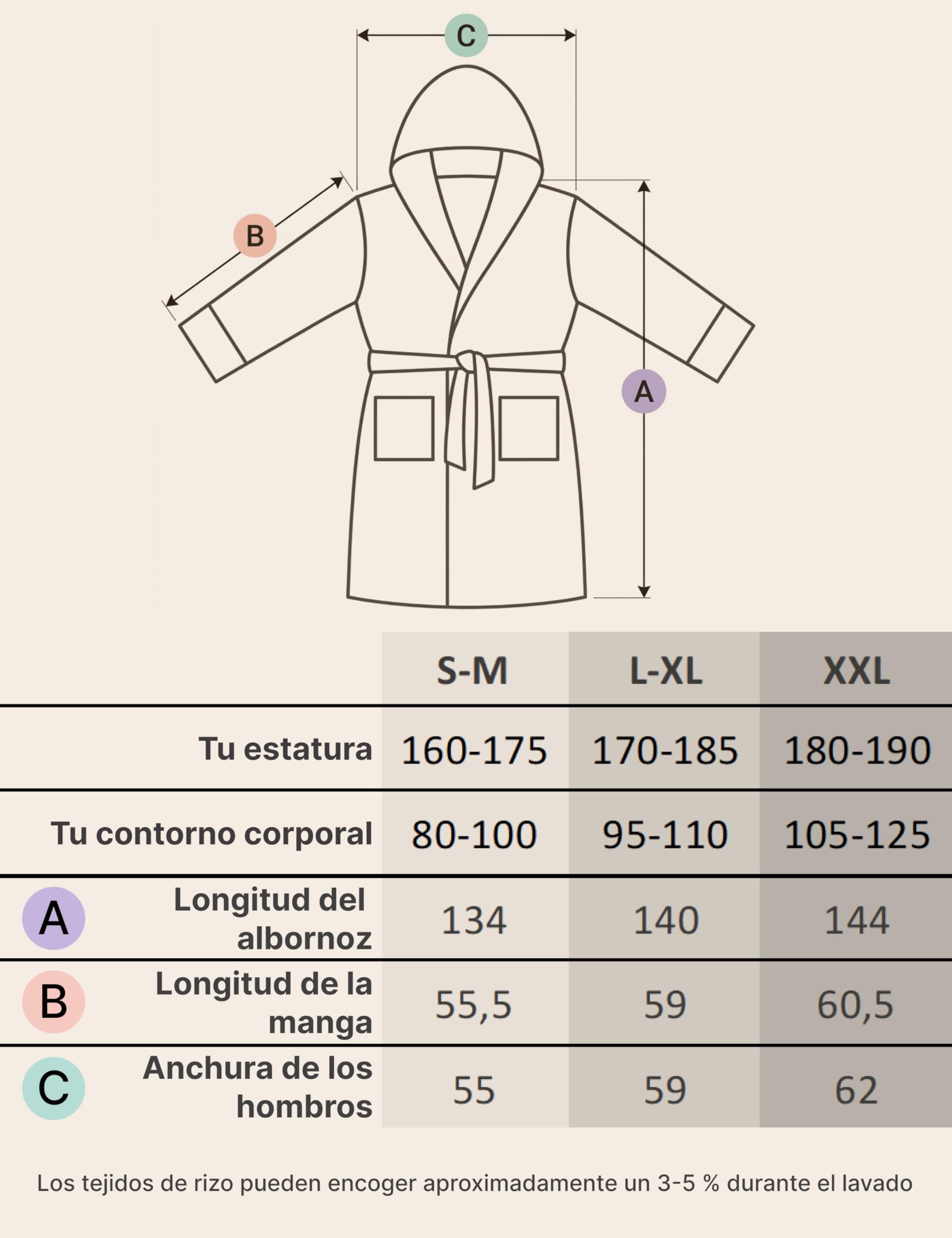 Albornoz Mujer Extra Largo con Capucha – 100% Algodón Rizo 380 g/m² – Bata de Baño Sauna y Spa, Hasta los Tobillos, Suave, Absorbente, Tallas S–XXL