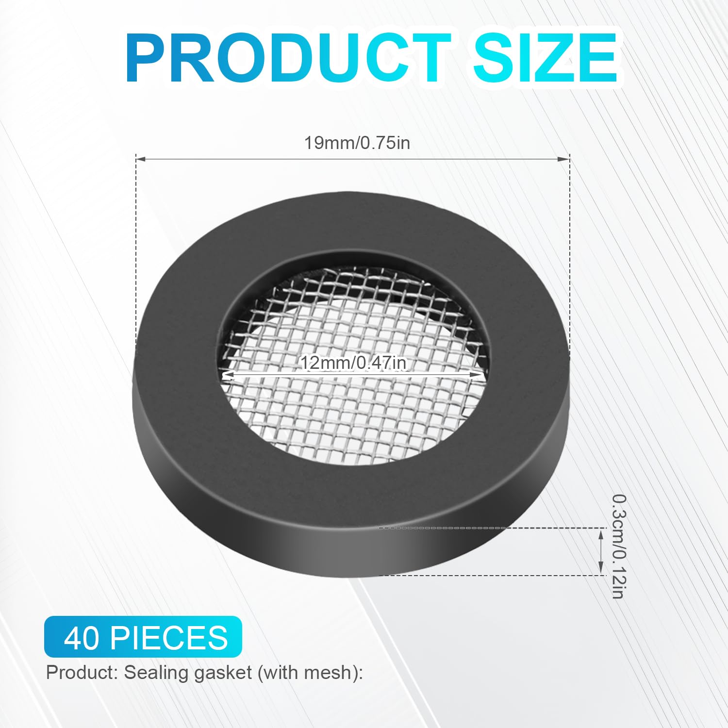 Guarnizioni Per Doccia - Set Da 8 Pezzi In Gomma E Acciaio Inox, 24.5×16cm - Foto 3