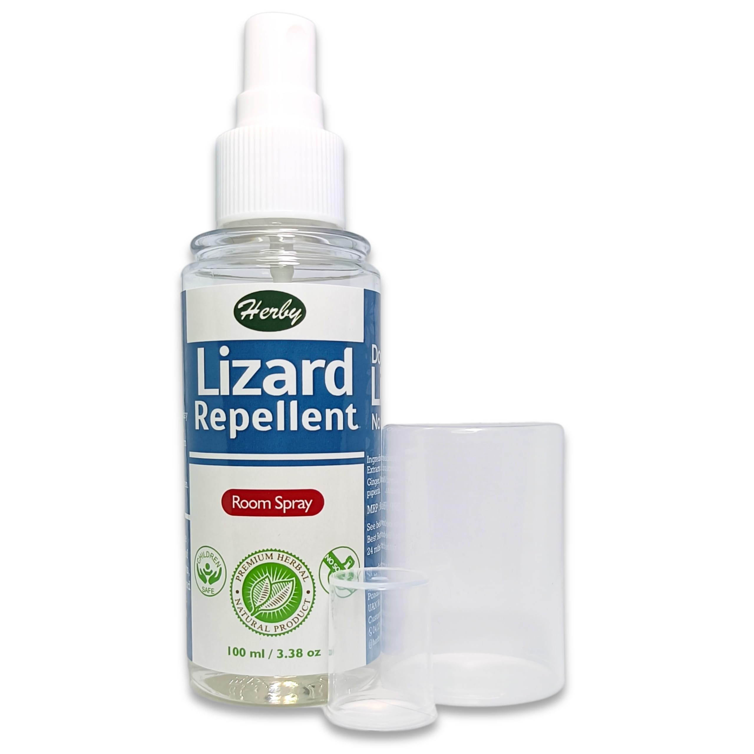 Herby's Herbal Lizard Repellent | Eco-Friendly Solution | Safe for Family & Pets | Made with Kitchen Spices | Non-Staining Formula | Long-Lasting & Hypoallergenic | 100ML-image-1