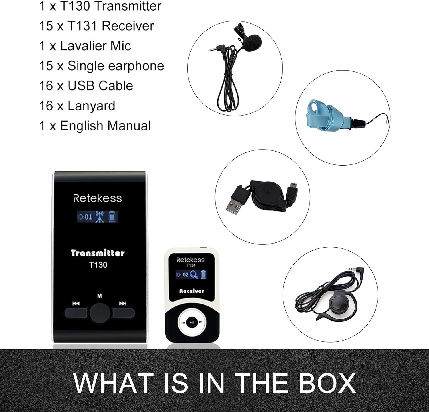 Amаzоn Crаzу 🔥 Dеаlѕ Case of 1 Transmitter 15 Receivers, Retekess T130, Wireless Tour Guide System Headsets, 99 Channels, Church Translation System for Training, Tearching, Factory, Museum, Social Distancing