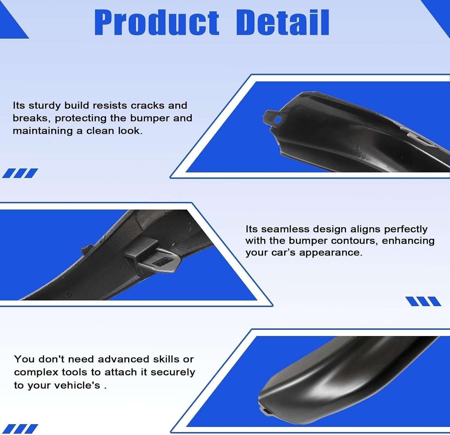 SecosAutoparts Left Driver Side Front Bumper Lower Molding Trim Cover 5312406260 TO1046115, Fit for Toyota Camry XSE SE 2021 2022 2023 Front Bumper Bottom Bezel Trim Cover Matte Black