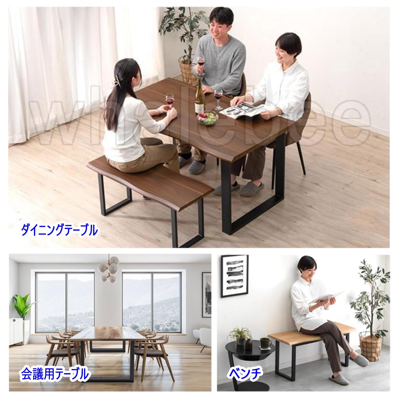 Amazon.co.jp: 2本セット 家具テーブル脚、鉄脚、DIY ダイニング